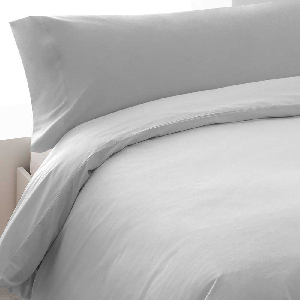 Capa de edredom lisa de algodão