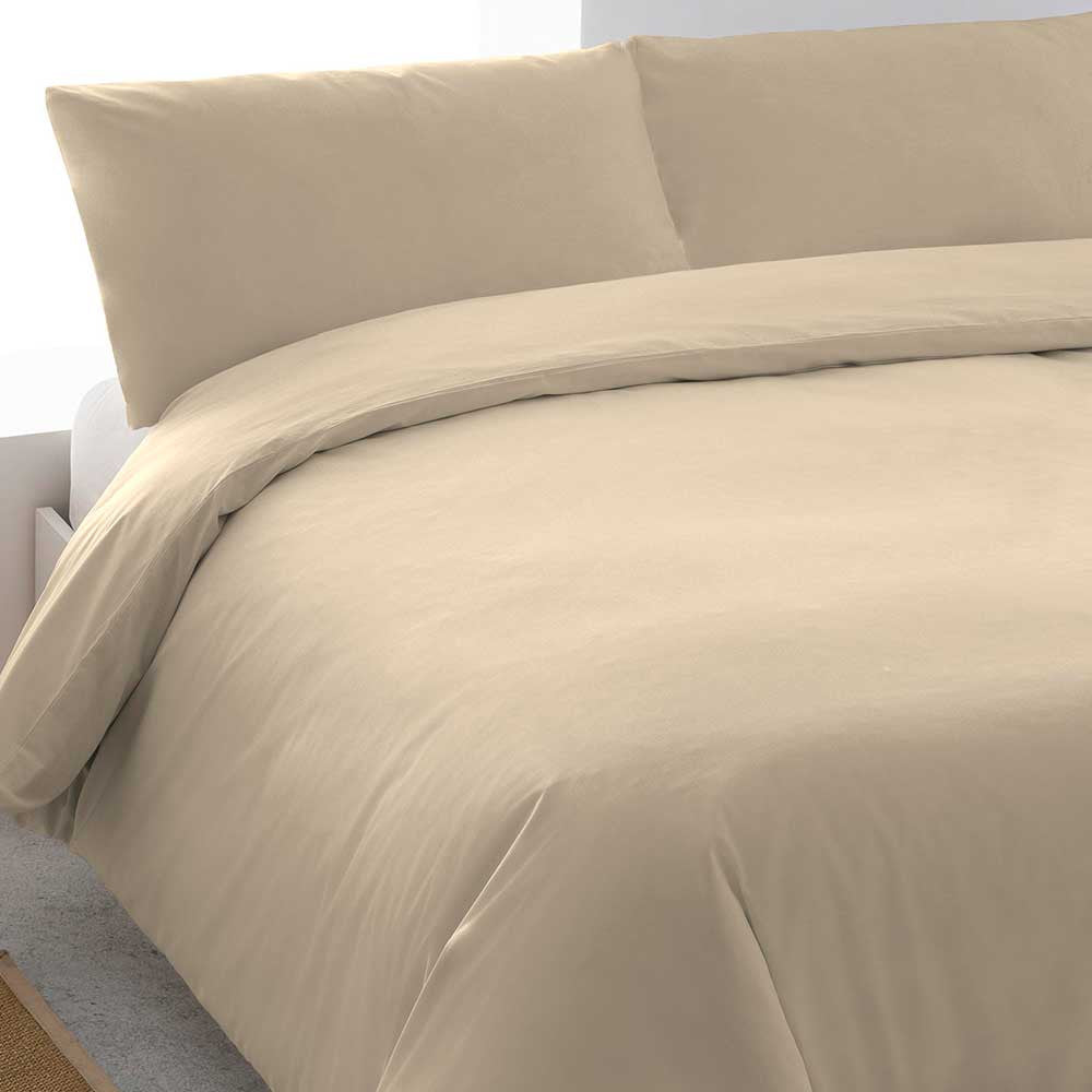 Capa de edredom lisa de algodão