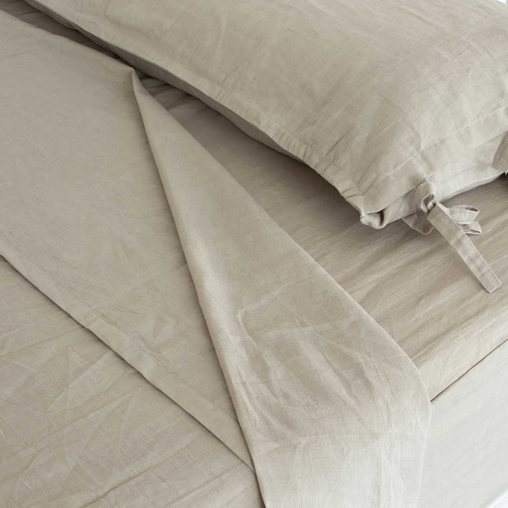 conjunto de lençóis de linho