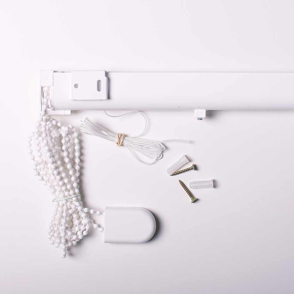 Cortina romana cinza Style32 com corrente