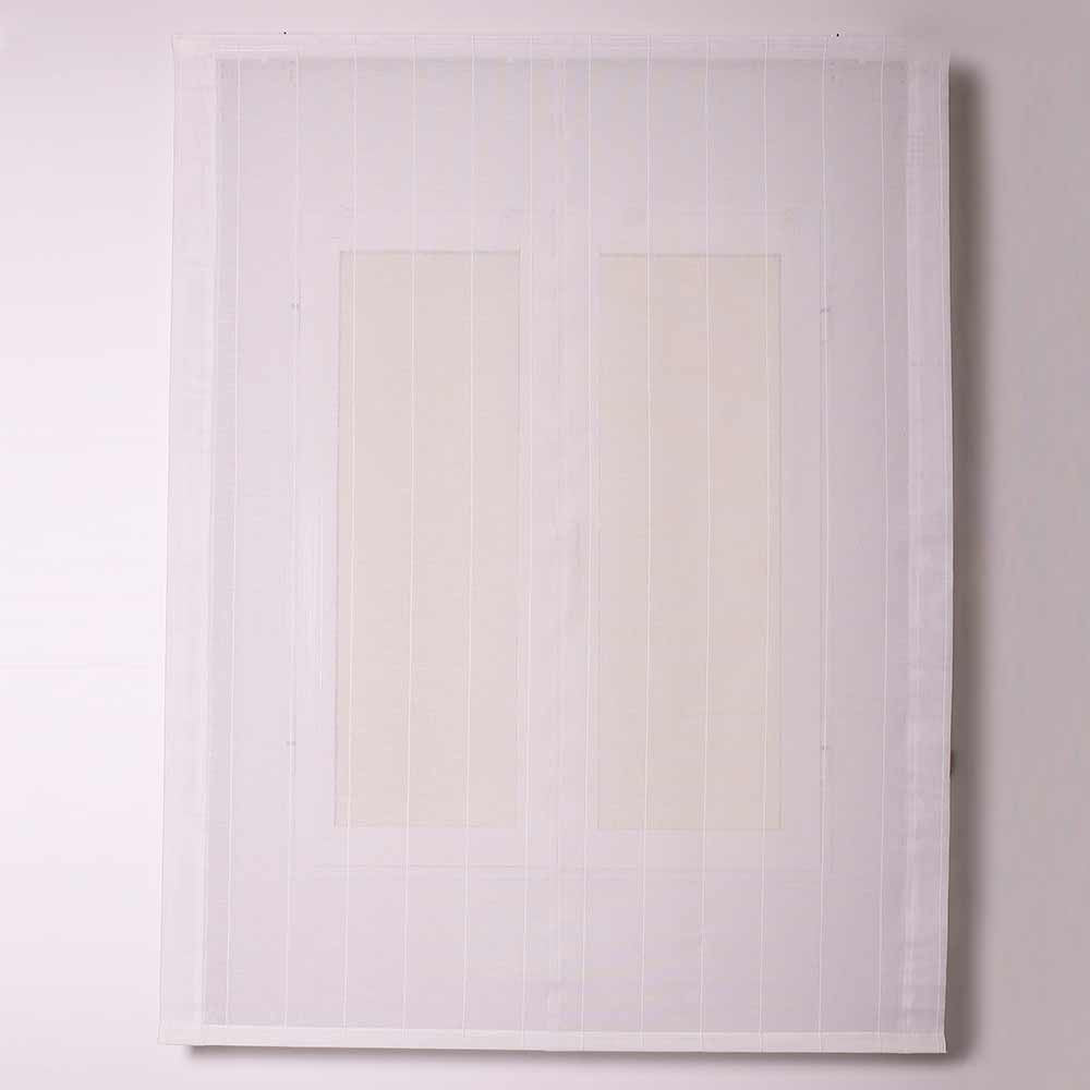 Cortina romana branca Style12 com corrente