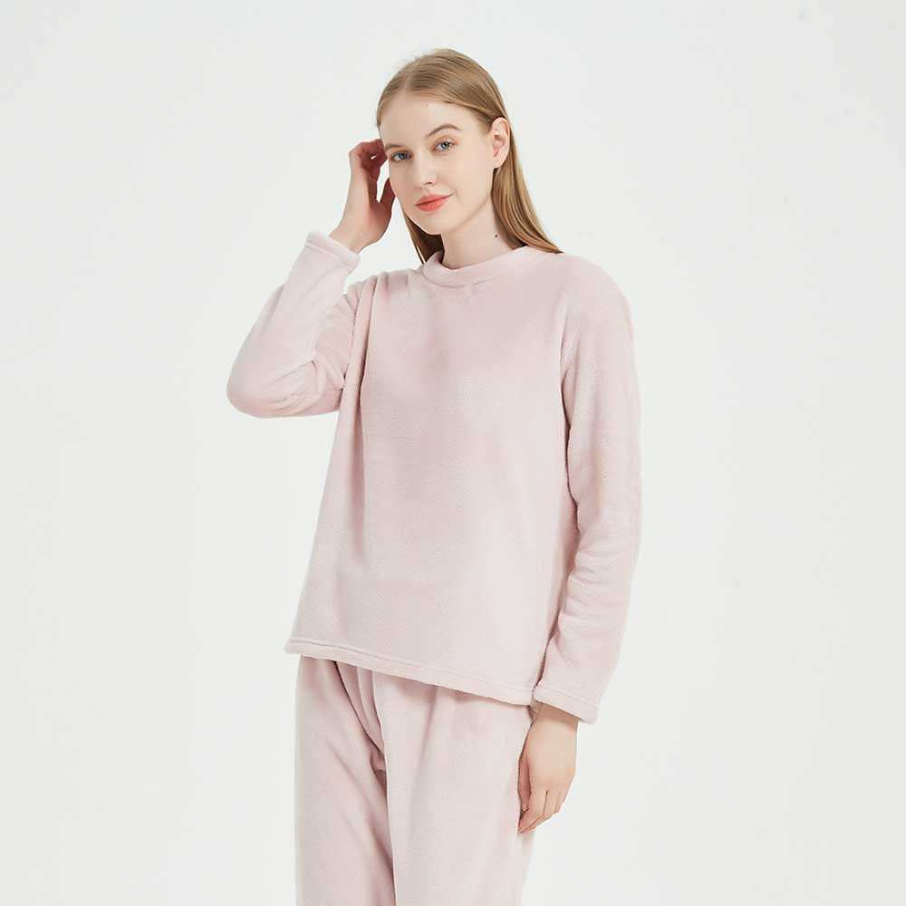 pijama de veludo rosa claro