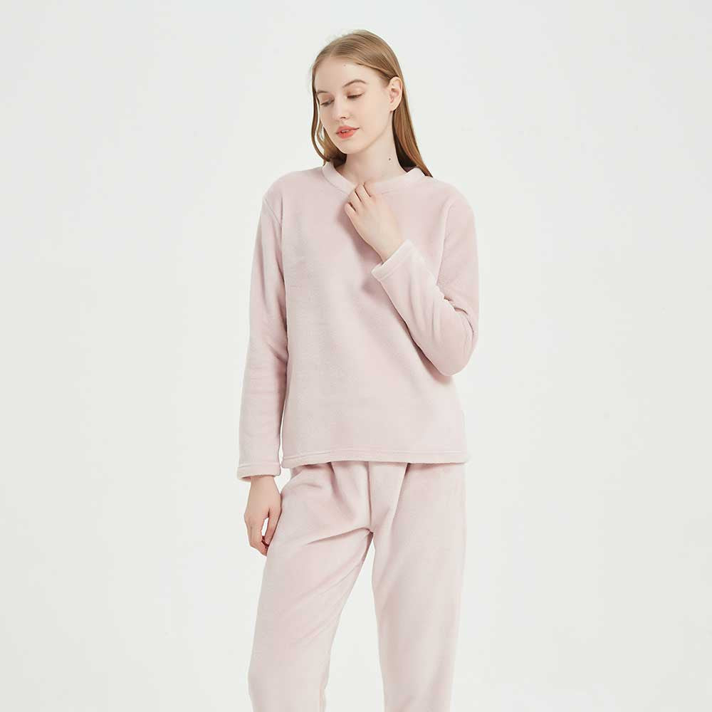 pijama de veludo rosa claro
