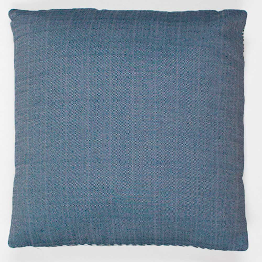 Almofada Jacquard Feli Azul - Capa + Enchimento