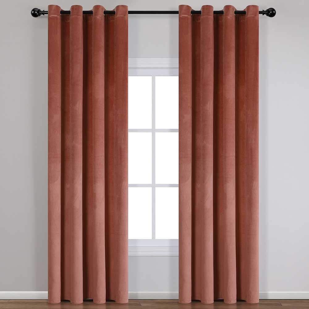 Cortina nova, veludo Marsala