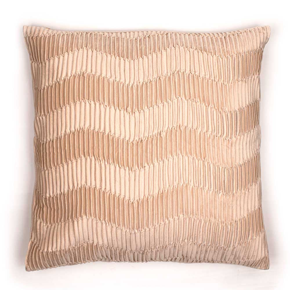 Cojín cuadrante New Traza terciopelo liso 50x50 - funda + relleno