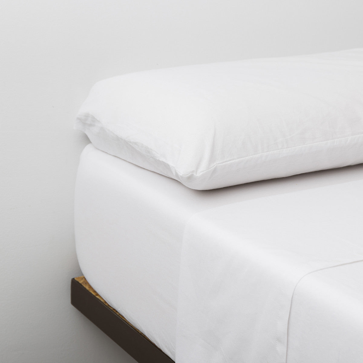 Juego de sábanas algodón orgánico blanco