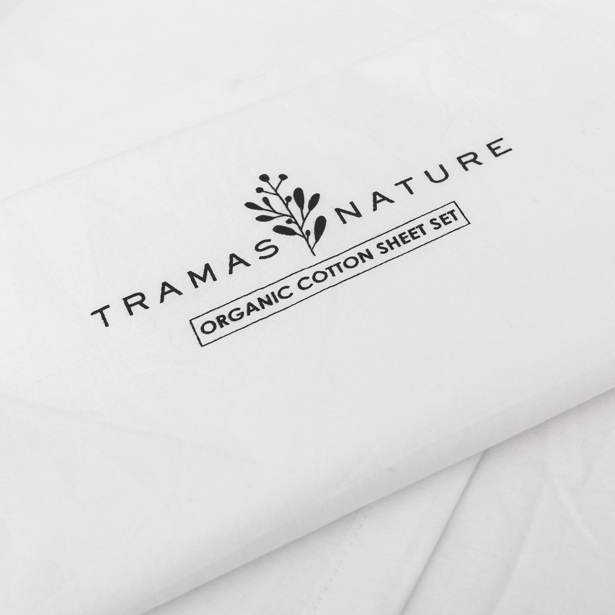 Jogo de lençóis de algodão orgânico branco