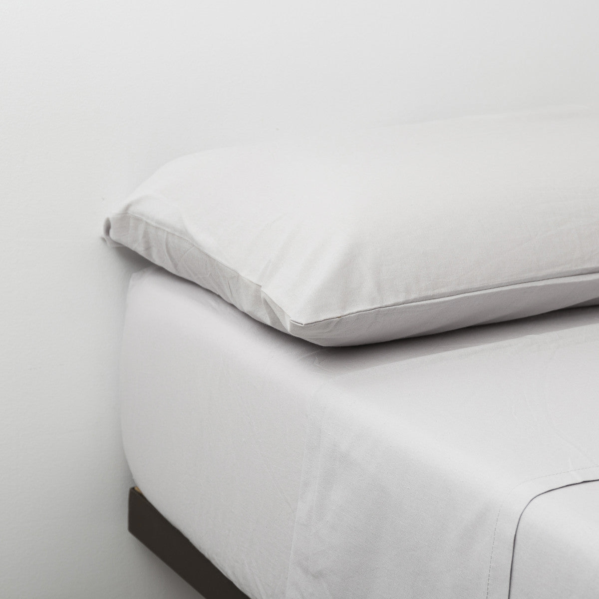 Jogo de lençóis algodão orgânico cinza