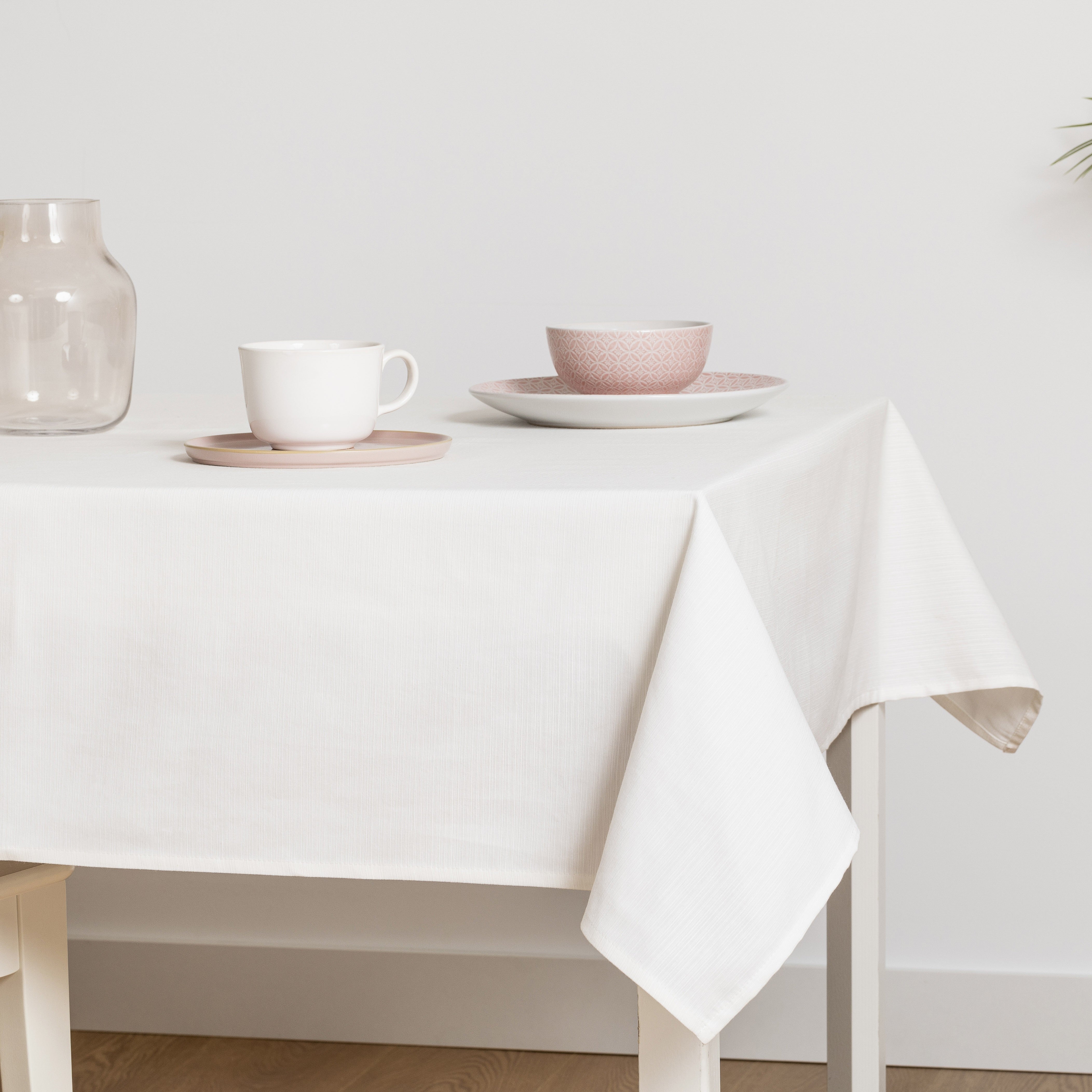 Toalha de mesa lisa natural