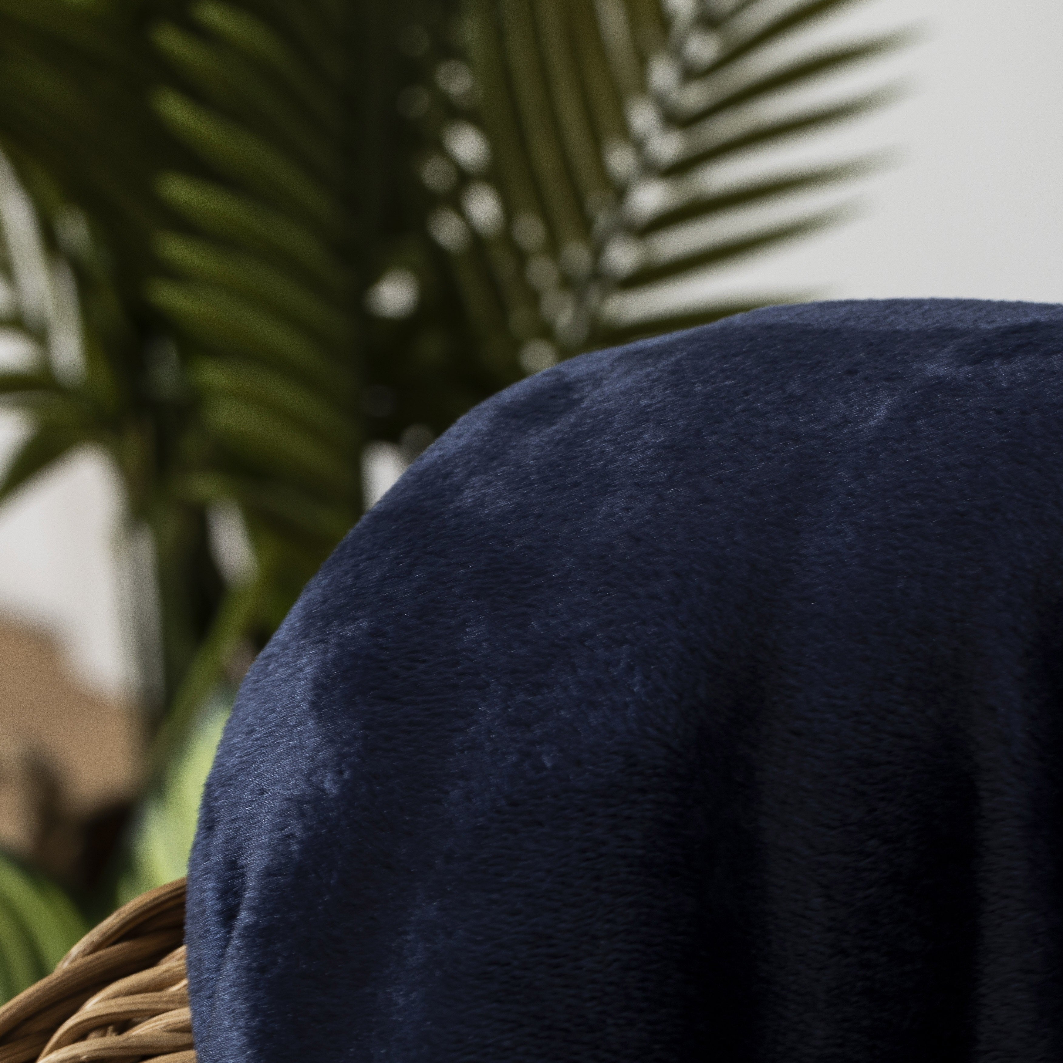 Manta velvet sherpa New azul marinho