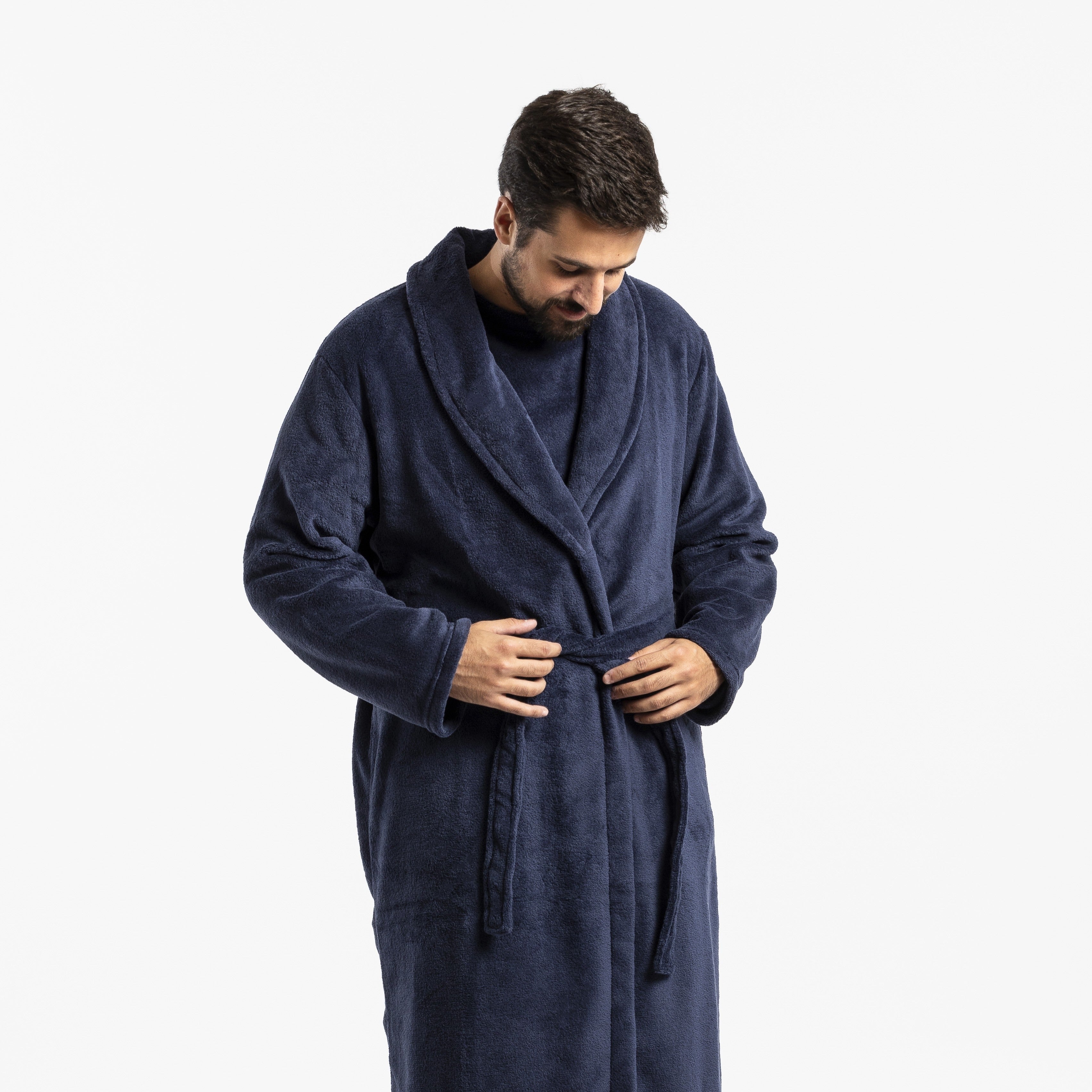 Roupão masculino coral