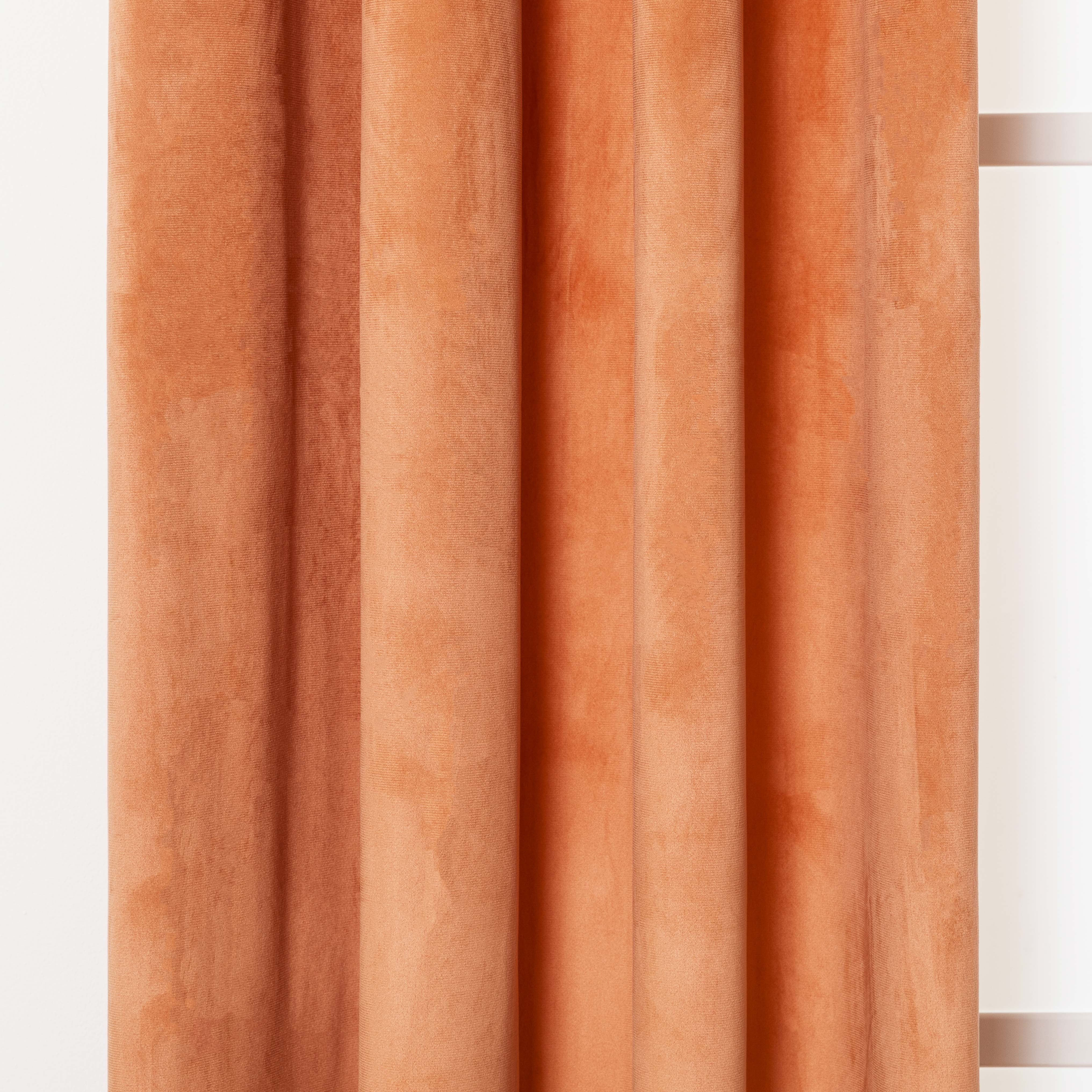 Nova cortina de veludo mandarim