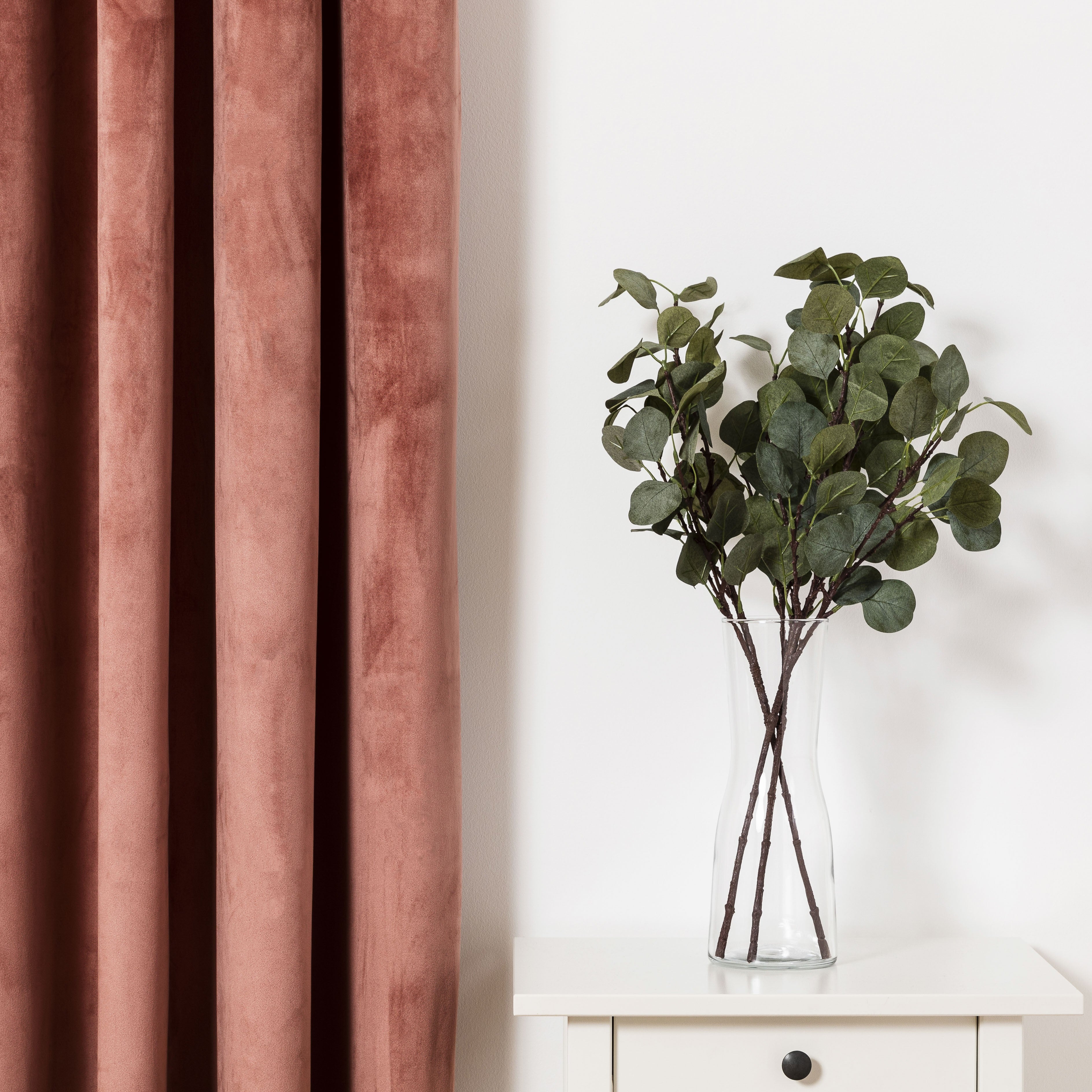 Cortina nova, veludo Marsala