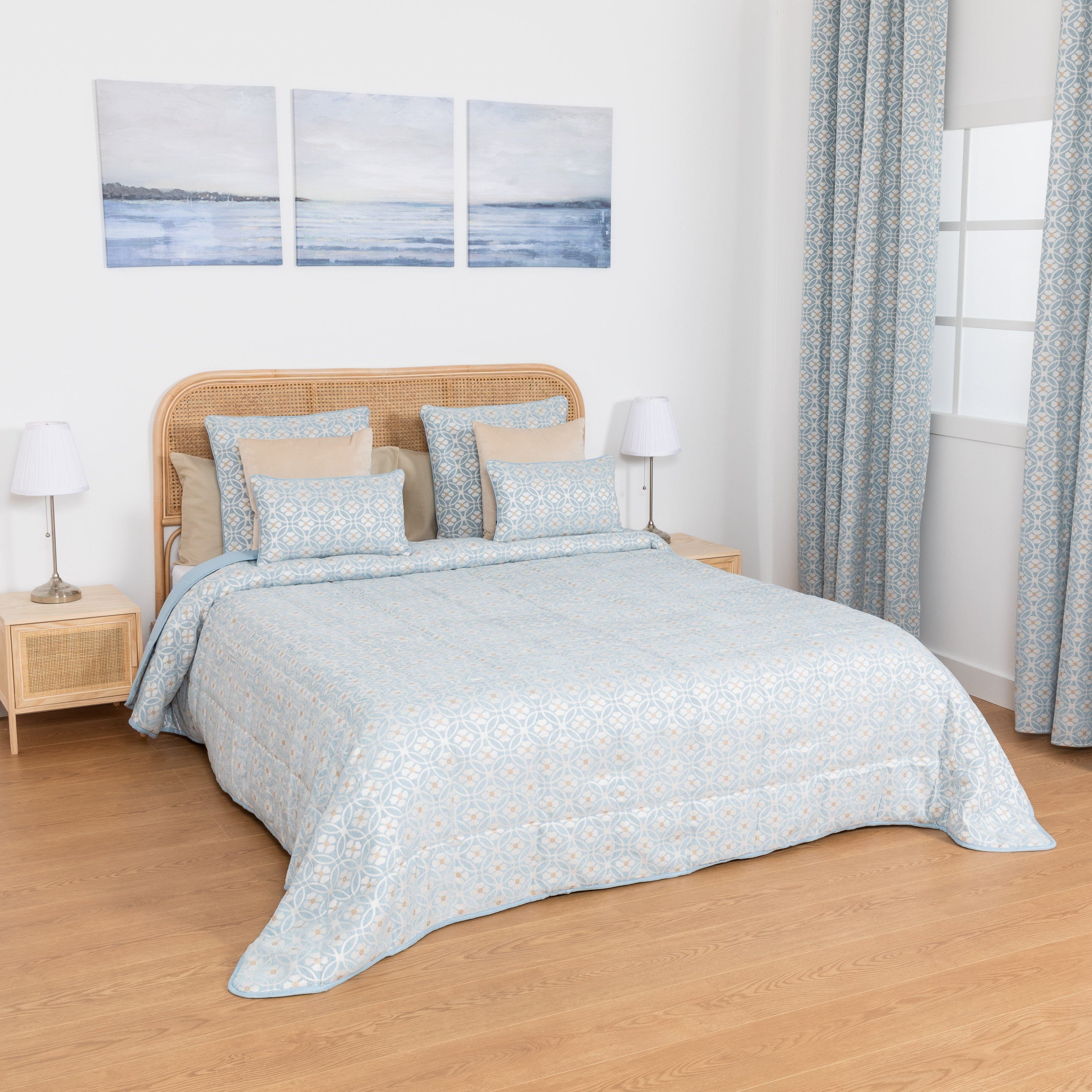 Colcha Marieta Indigo Chenille Jacquard - 120g