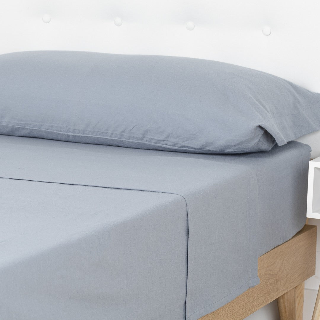 conjunto de lençóis de flanela lisa