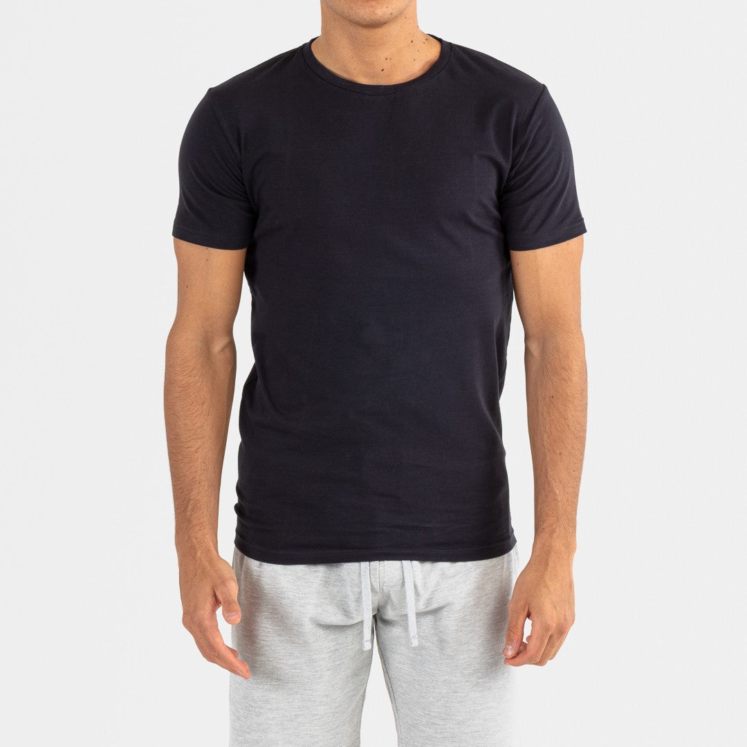 Conjunto de treino curto masculino, azul marinho - cinza