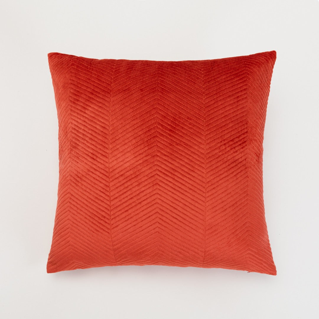 Cojín cuadrante New Hungria terciopelo liso 50x50 - funda + relleno