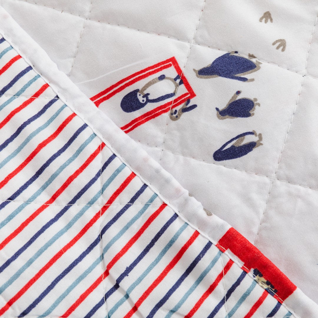 Colcha York azul marinho bouti