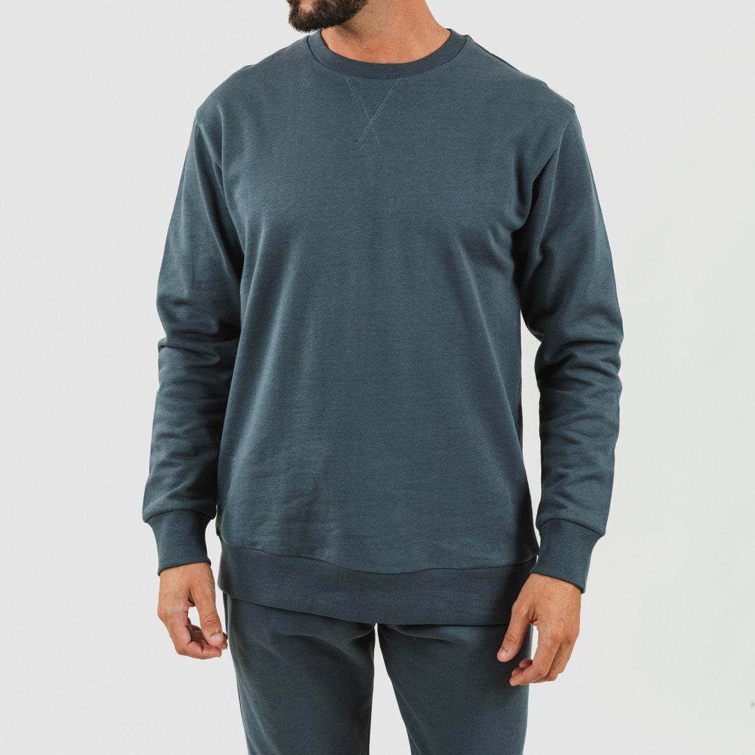 Conjunto de treino masculino em algodão verde menta