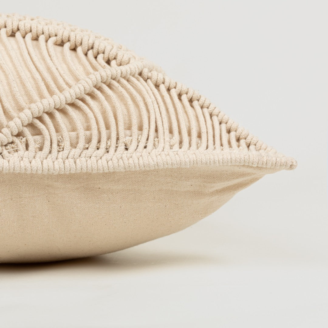 COJIN ALG MACRAME MINOTO - FUNDA + RELLENO