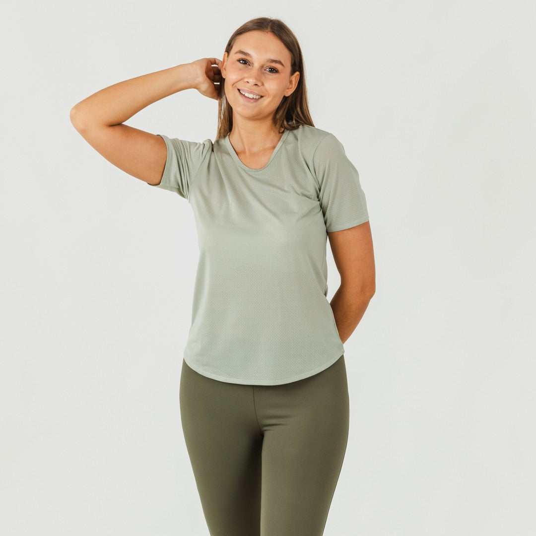 Conjunto de calça legging comprida feminina, verde folha/verde caça