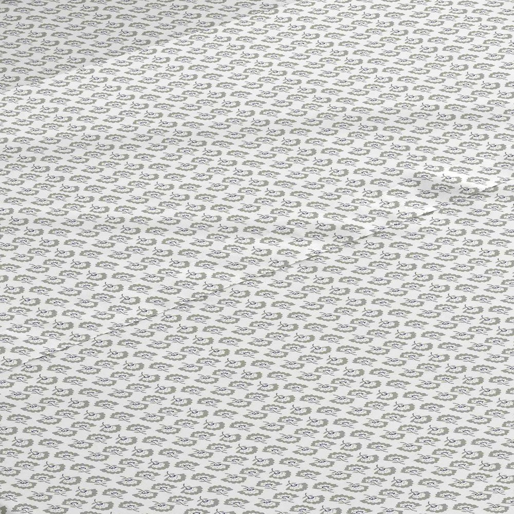 Jogo de lençóis algodão percal Diana verde tiffany