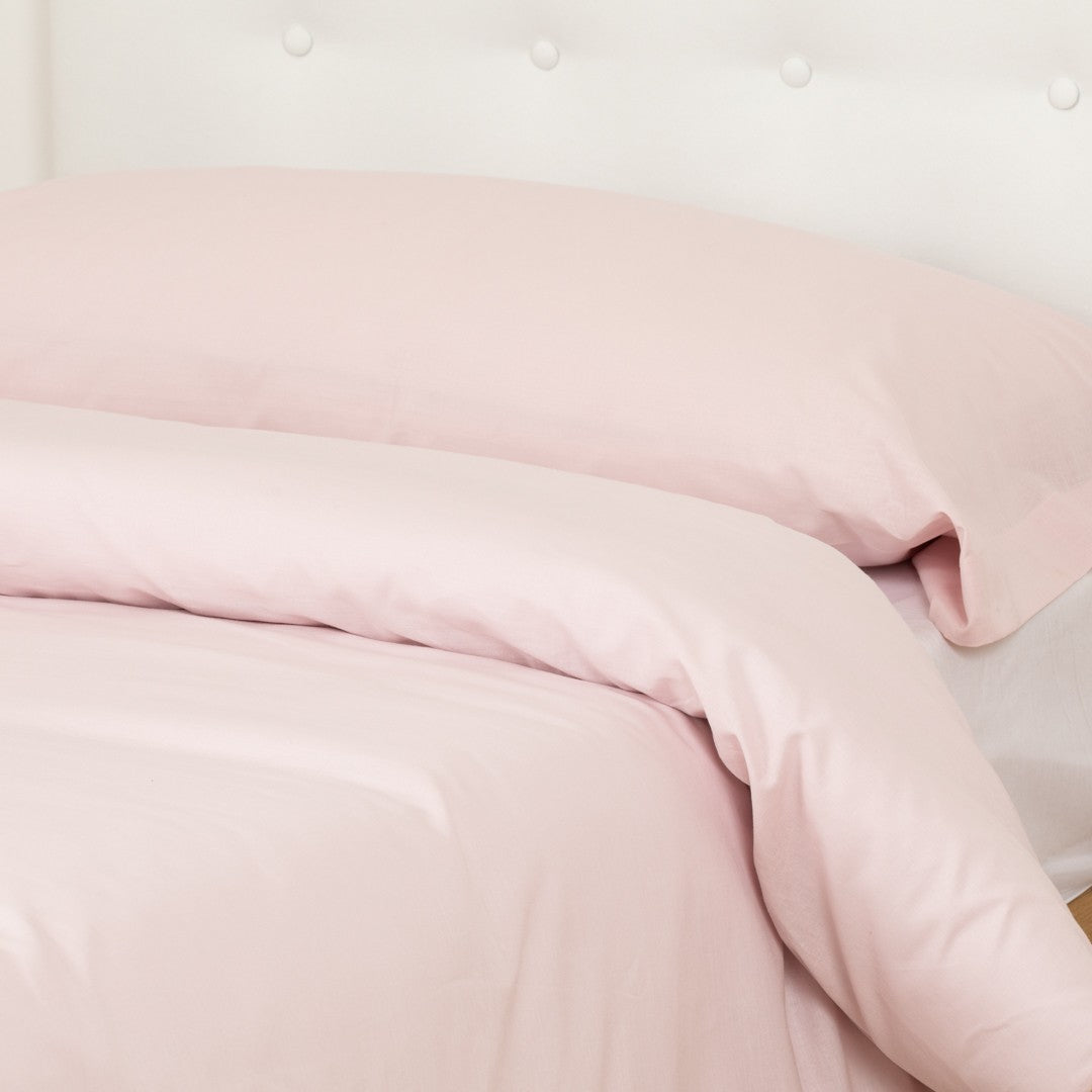 Capa de edredom lisa de algodão