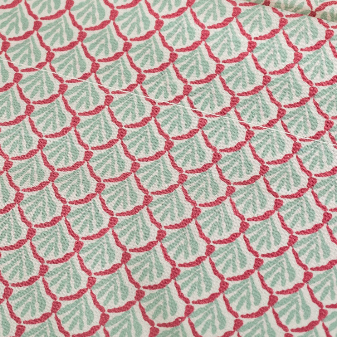 Conjunto de lençóis de algodão rosa-malva com estampa de figo