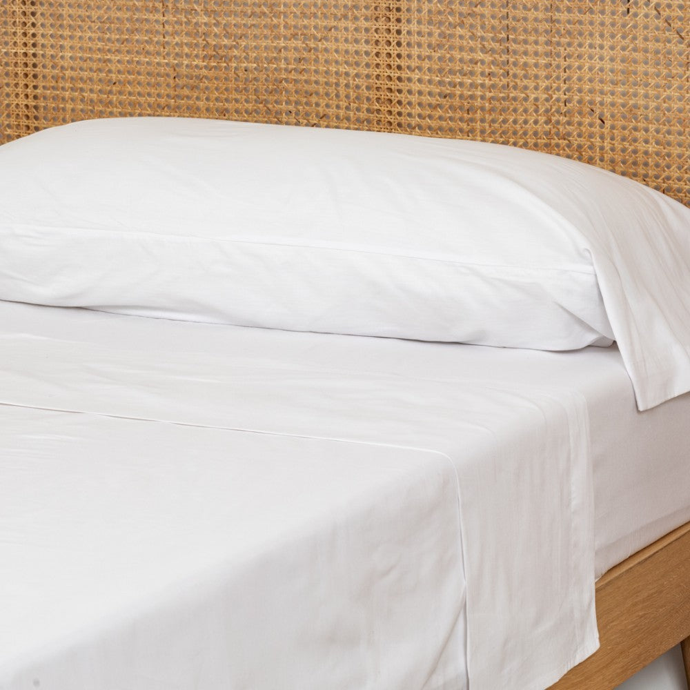 Jogo de lençóis algodão percal lisos