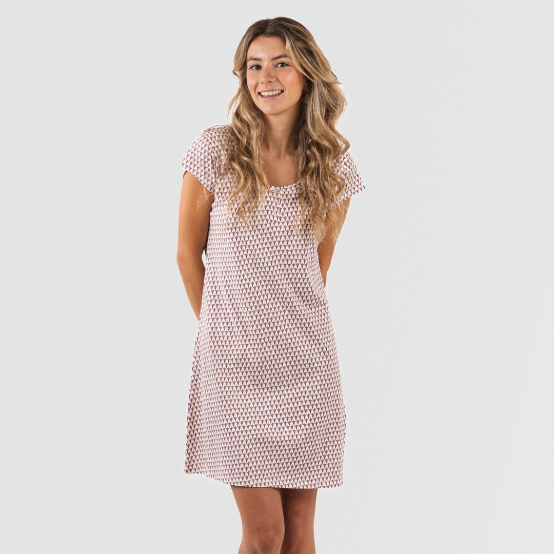 Blusa Louise de algodão marsala