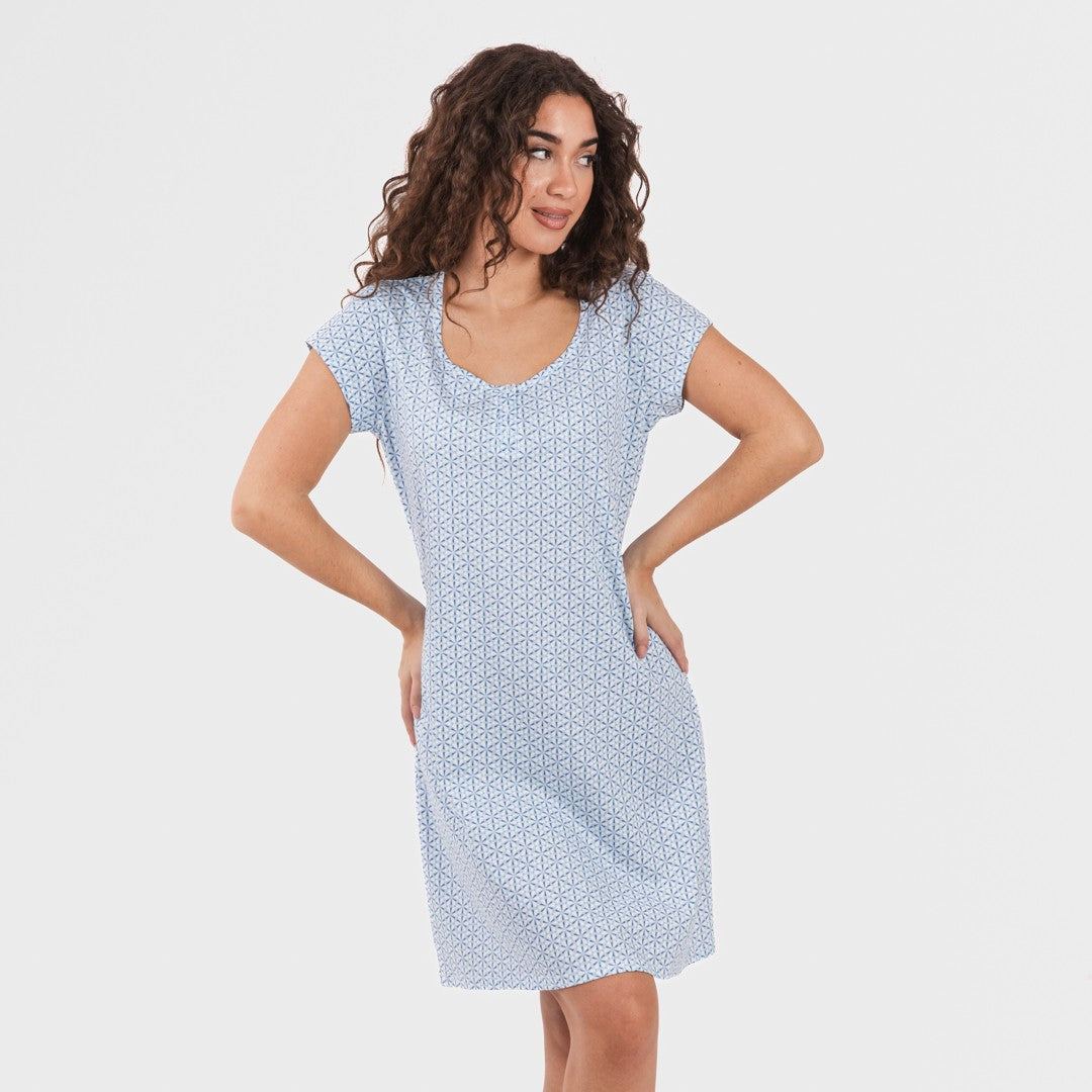 Blusa Timon de algodão azul claro