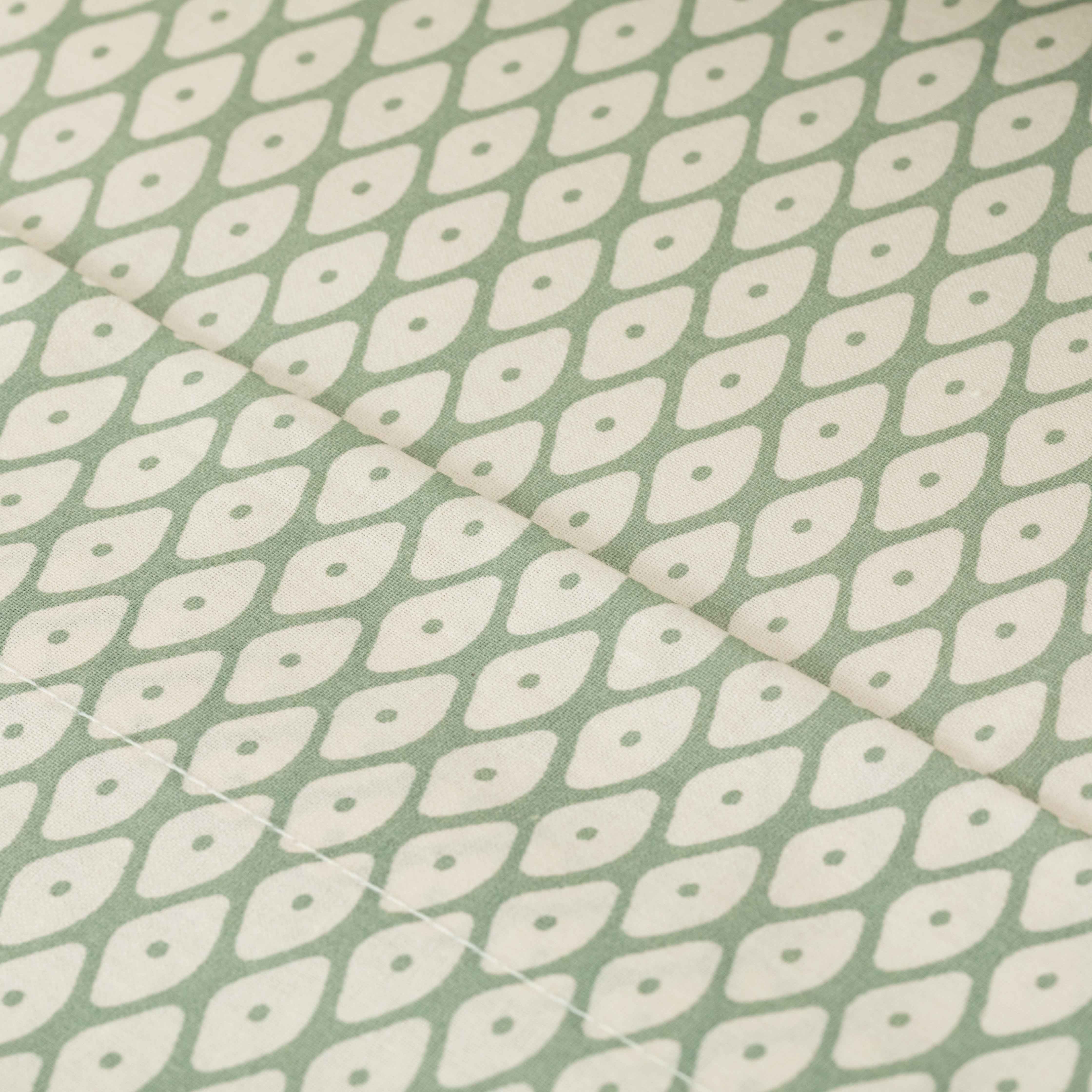 Conjunto de lençóis de algodão verde Columbus