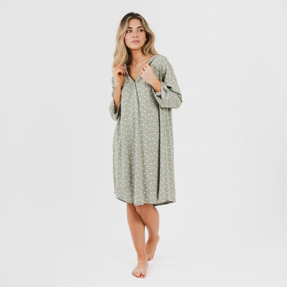 Camisola viscosa Valeria verde caceria