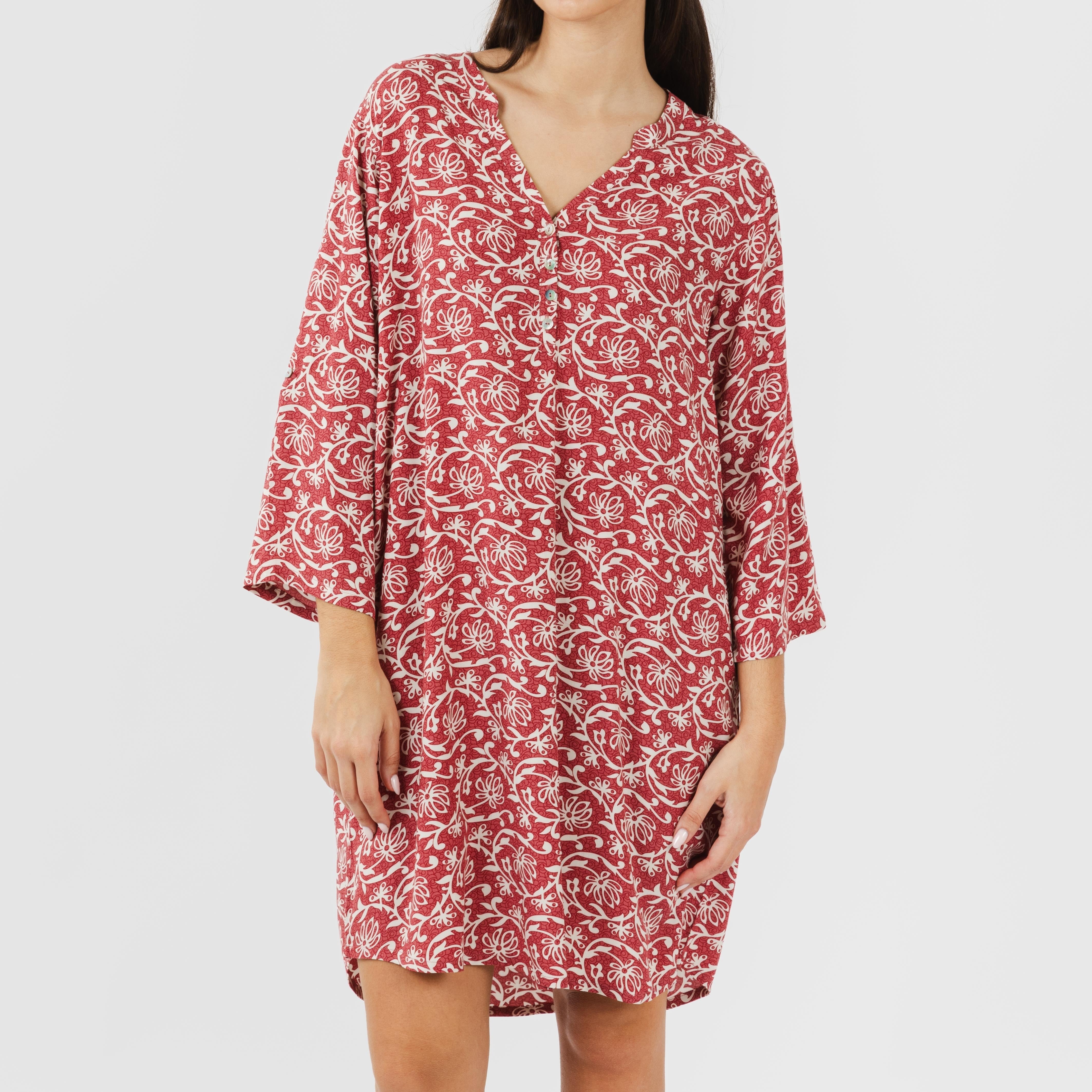 Camisola viscosa Reina marsala