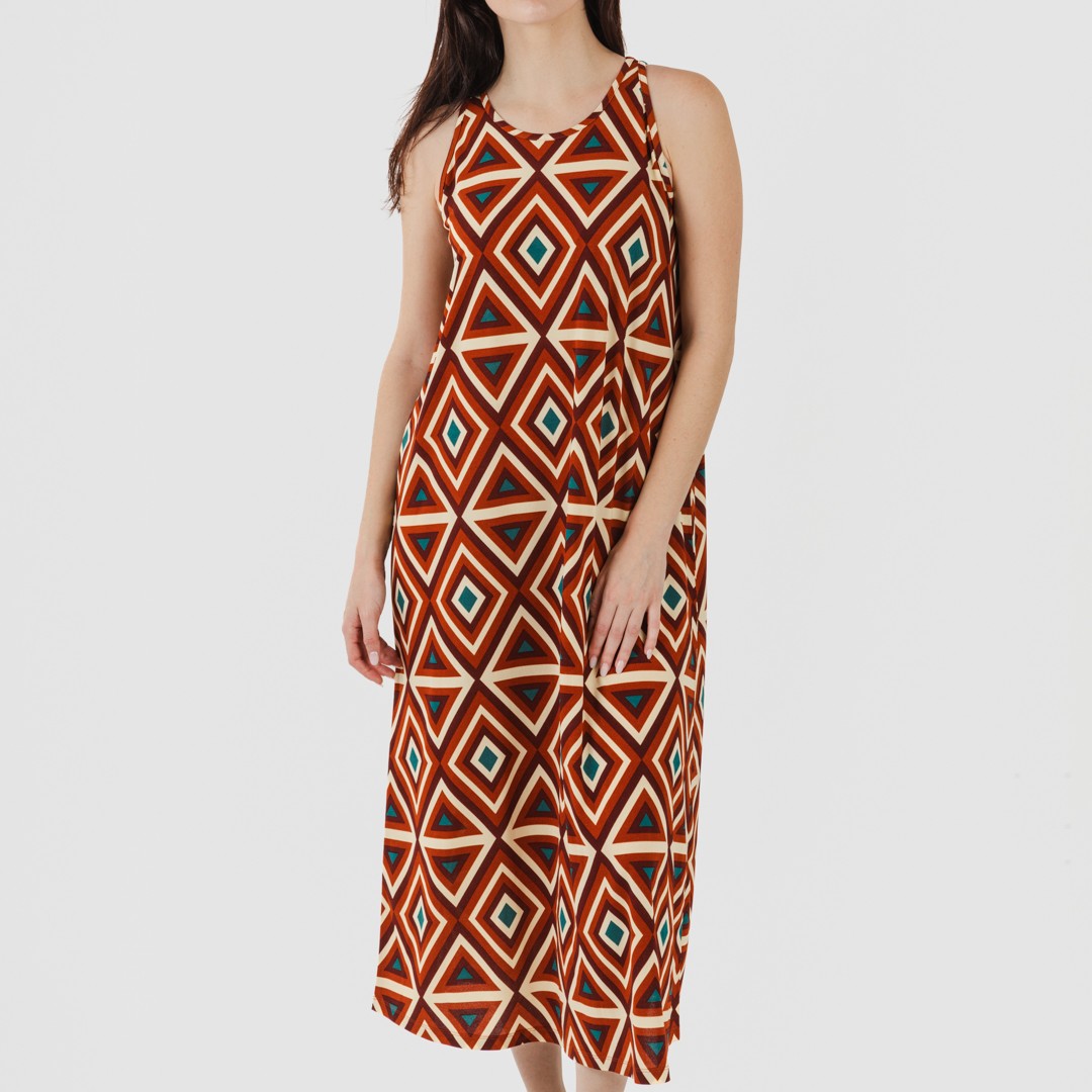 VESTIDO CAGLIARI COM ALÇAS LONGAS DE CREPE