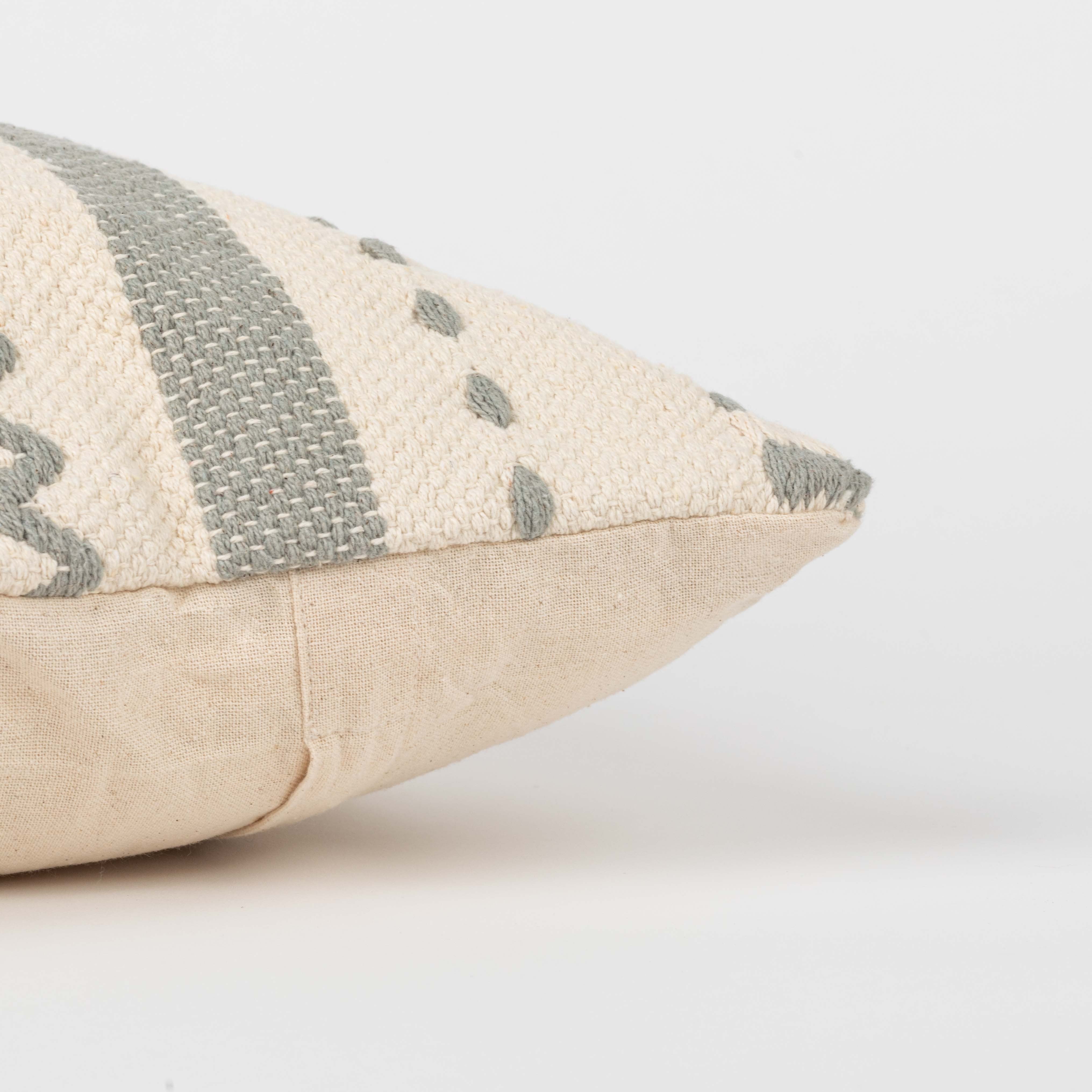 Almofada quadrada Leito em algodão 45x45 - capa + enchimento