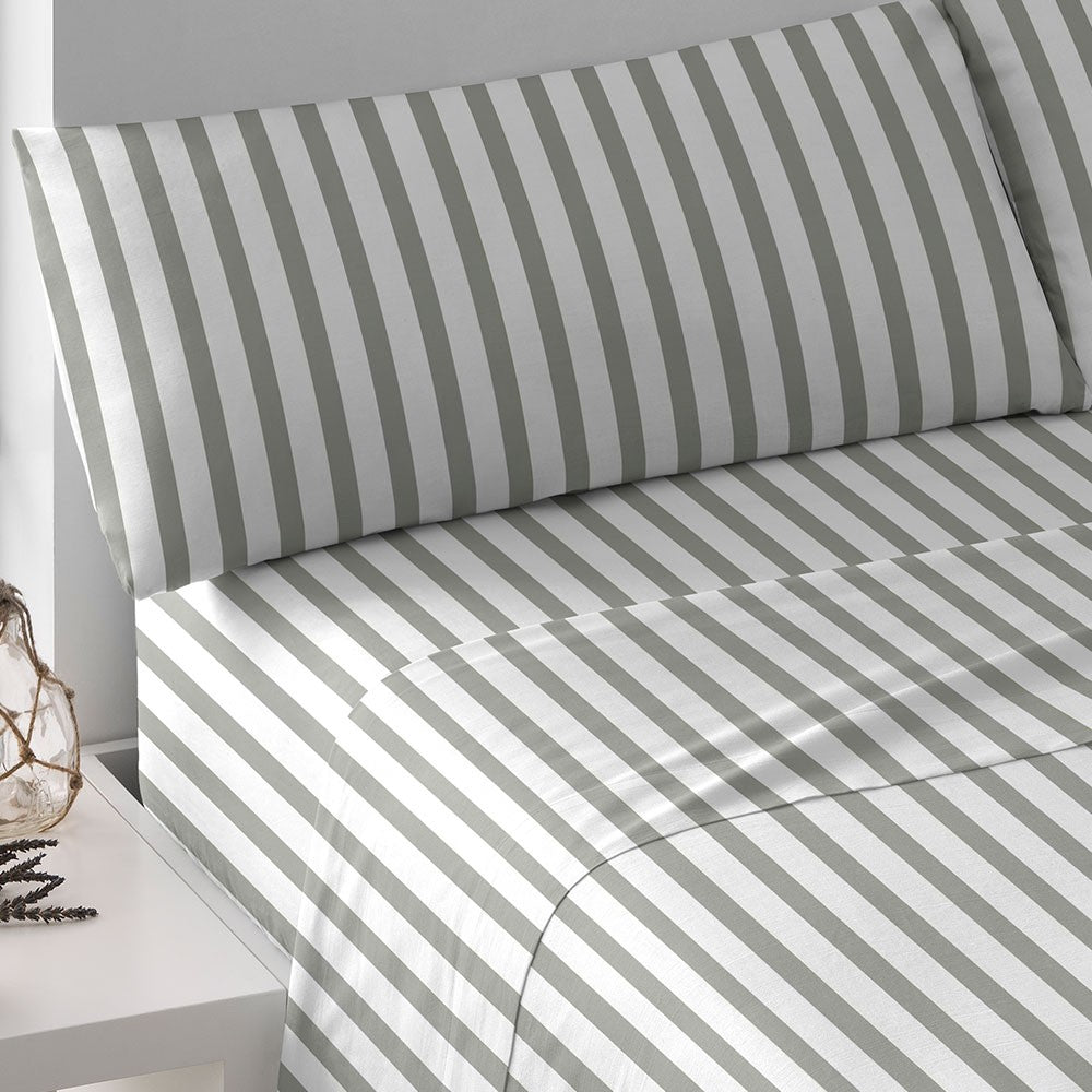 Jogo de lençóis Raya Aviles em percal verde militar