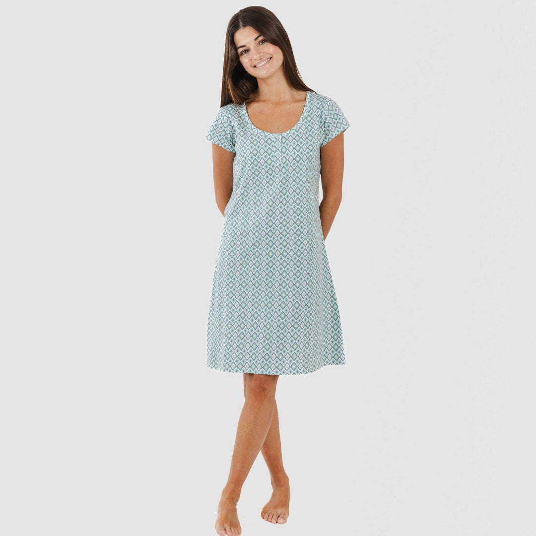 Blusa Bianca de algodão verde menta