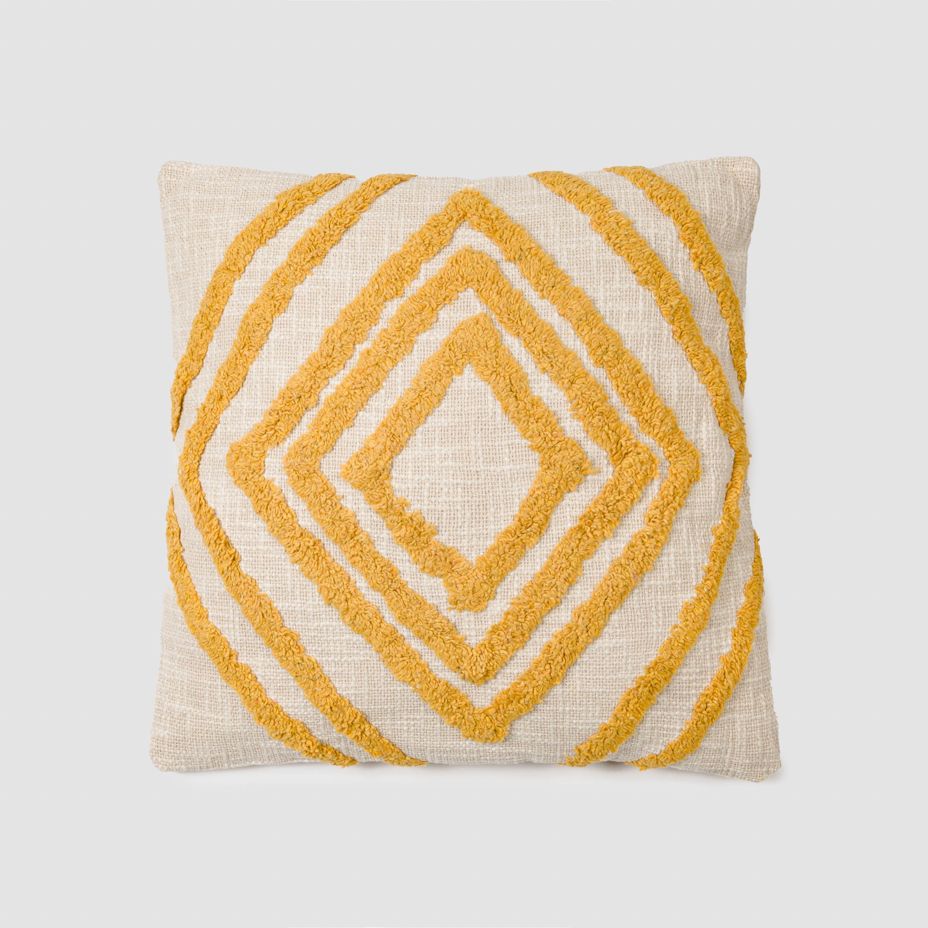 Almofada quadrada de algodão fosco 45x45 cm - capa + enchimento