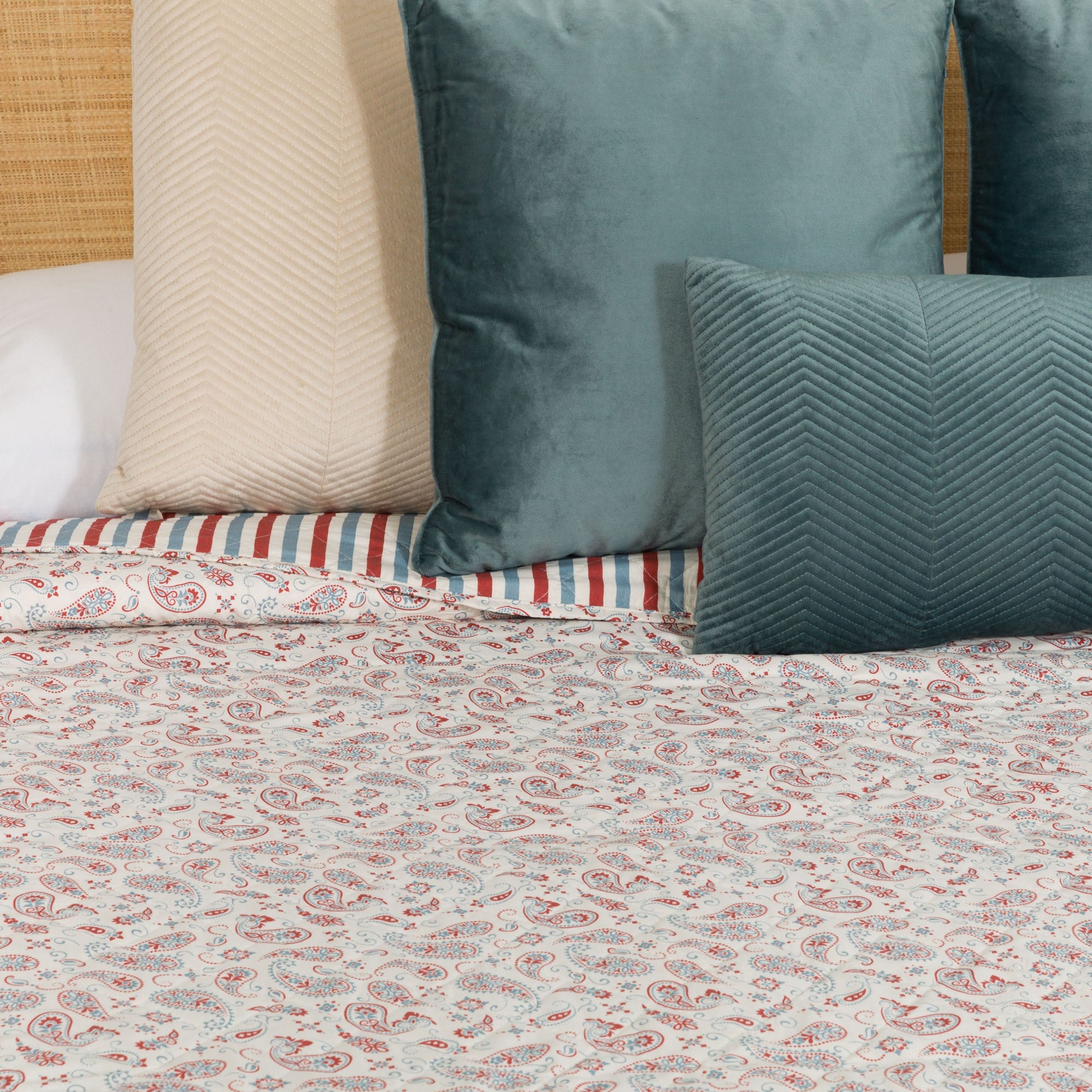 Colcha Campiña índigo bouti