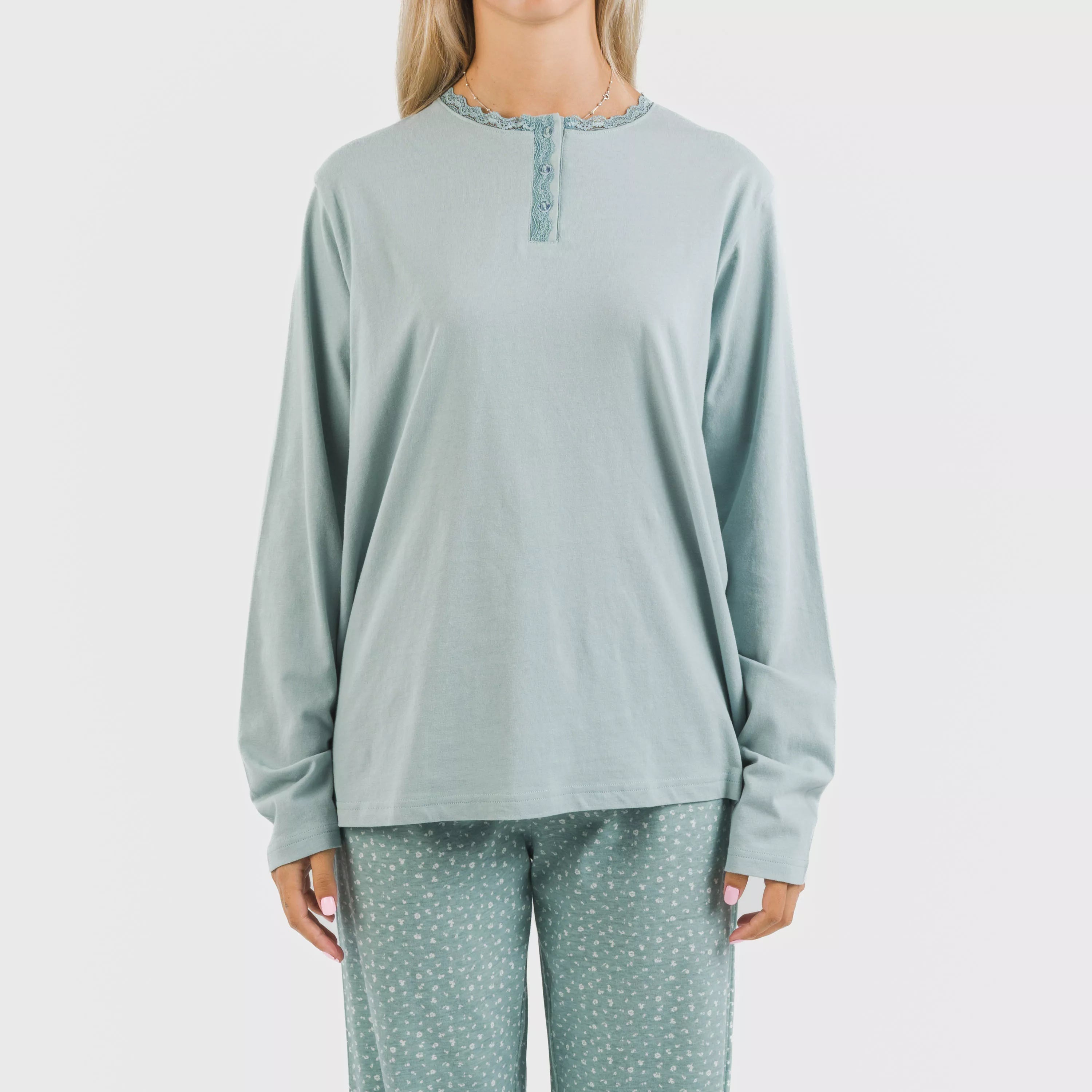 Pijama largo algodón Anita indigo