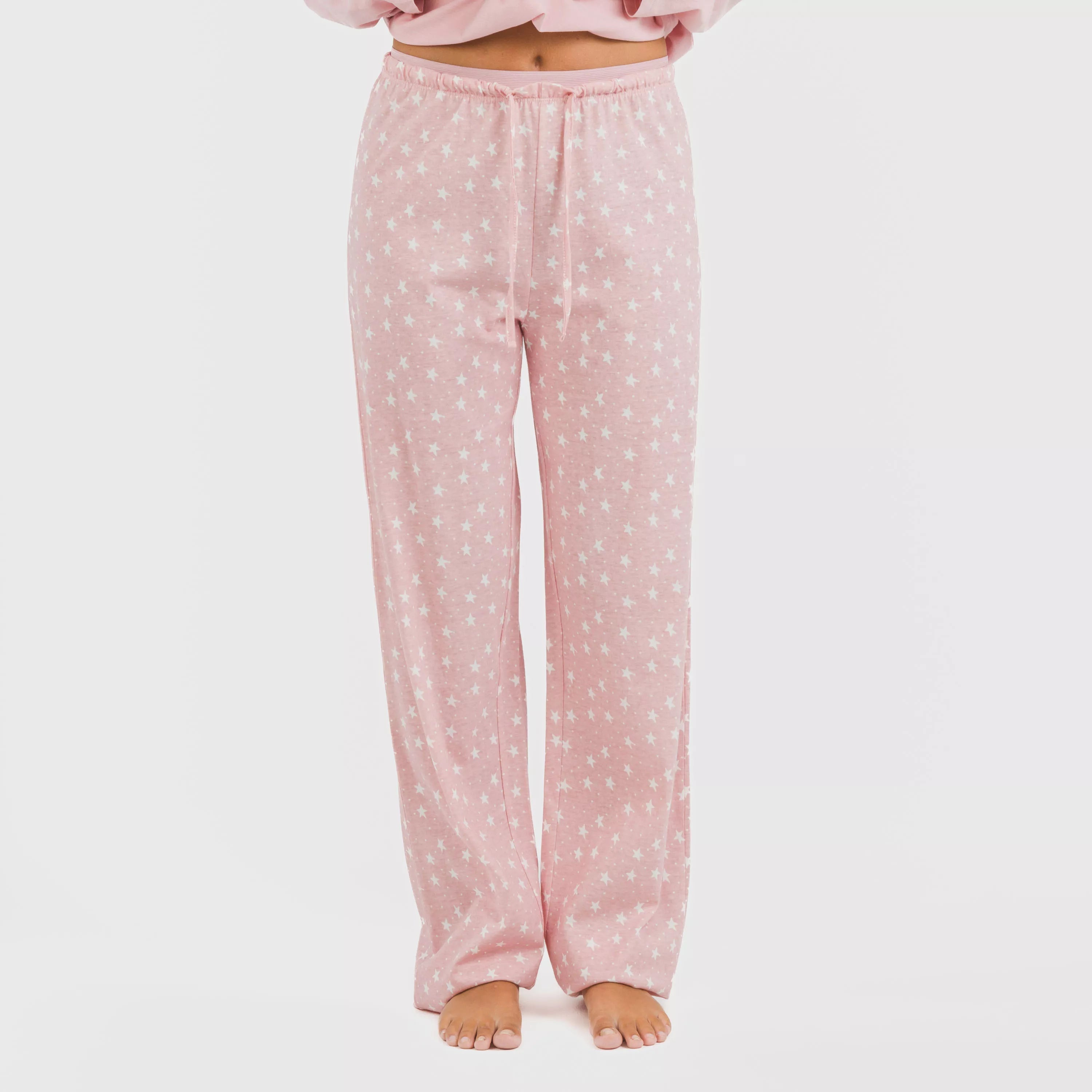 Pijama largo algodón Kim rosa