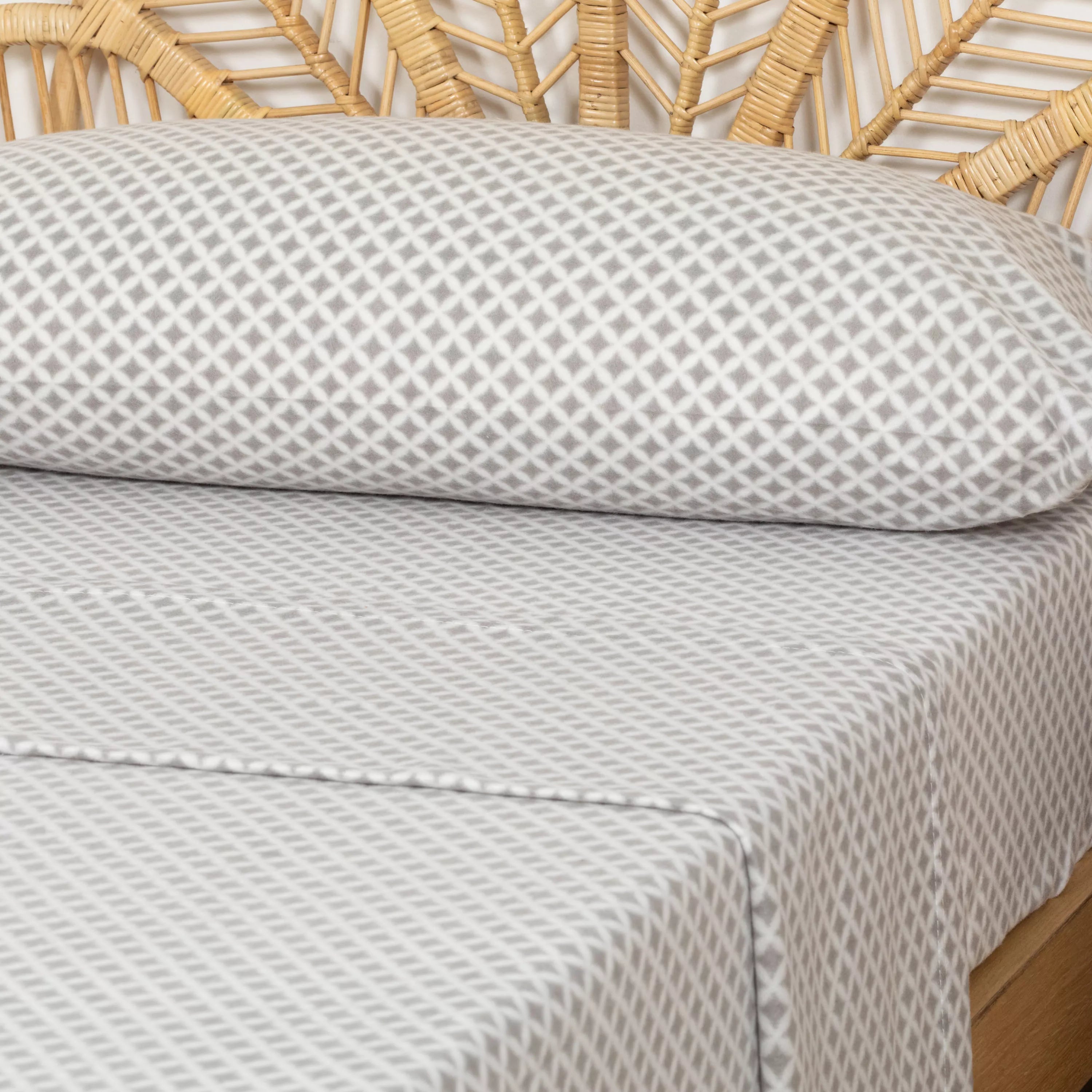 Jogo de lençóis térmicos Ohio cinza perla