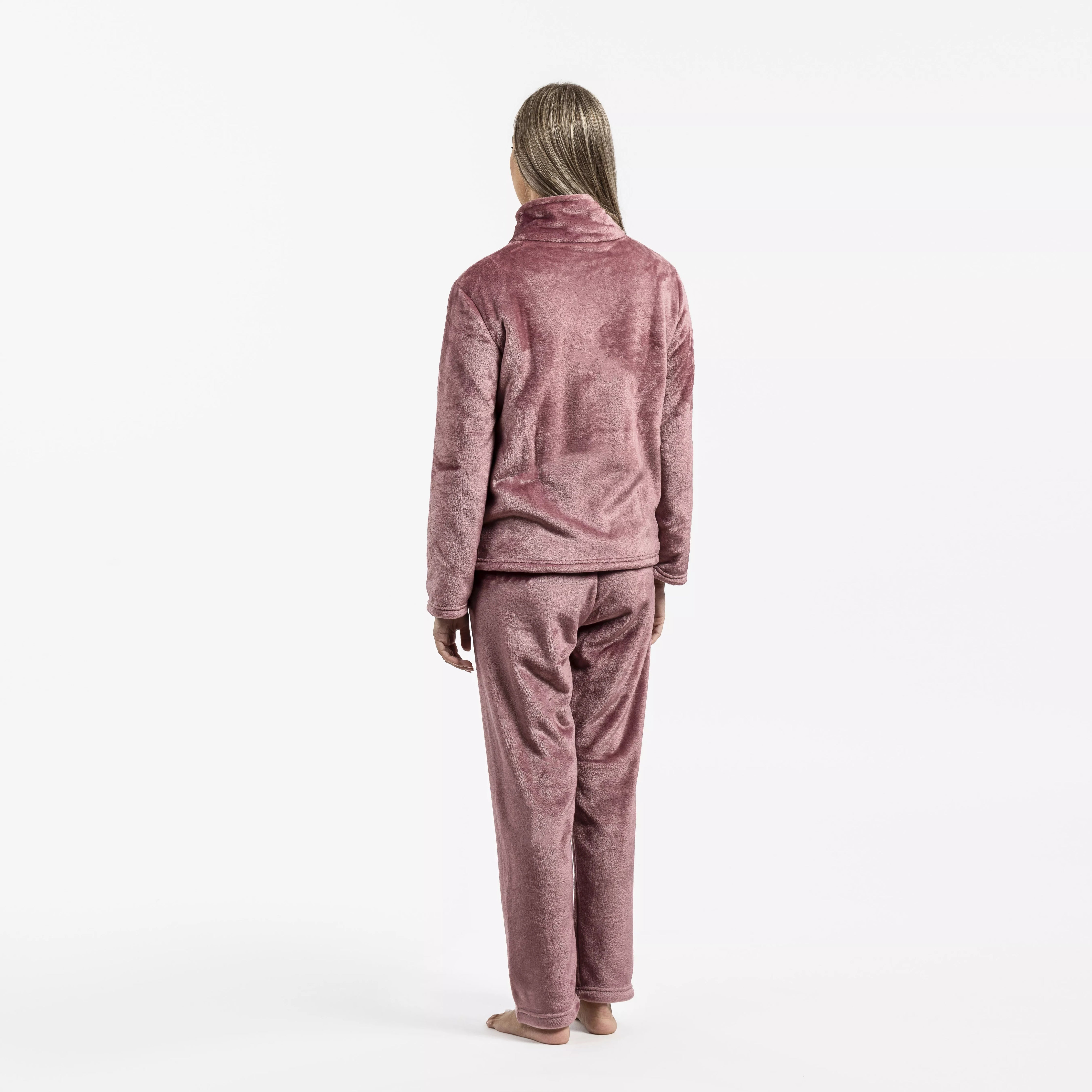 moletom de veludo rosa-malva