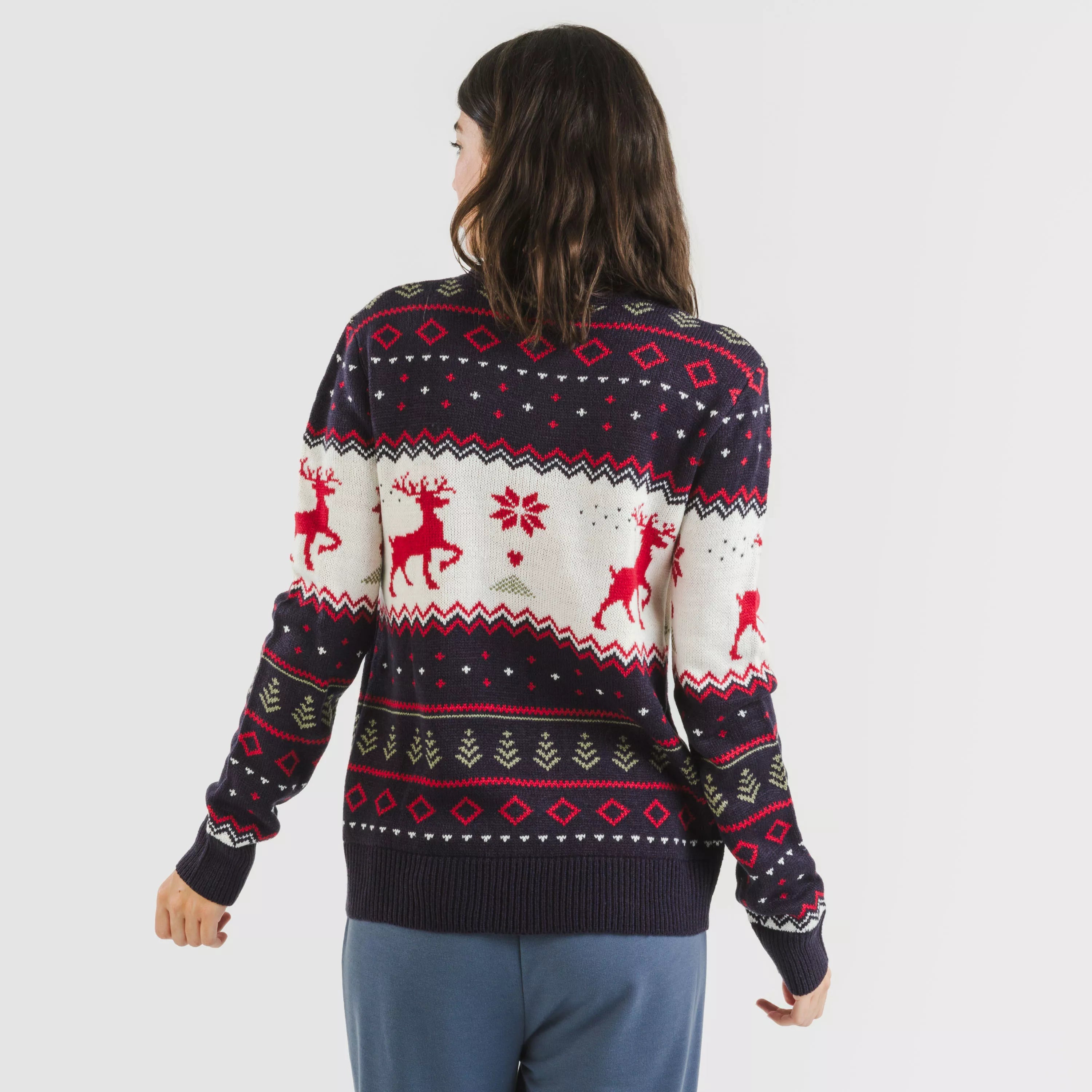 Suéter feminino Kiriko azul marinho