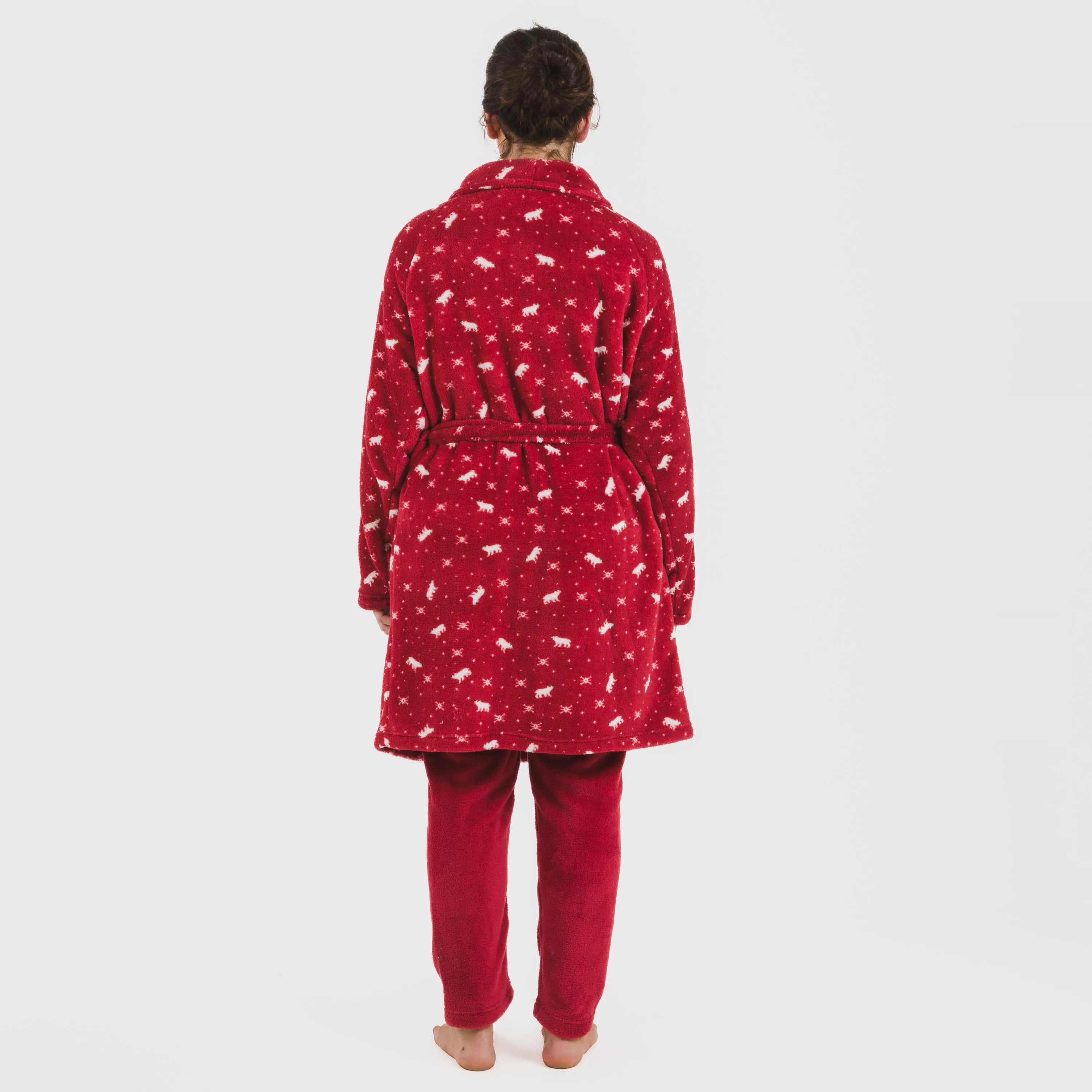 Roupão de banho Cody coral bordô