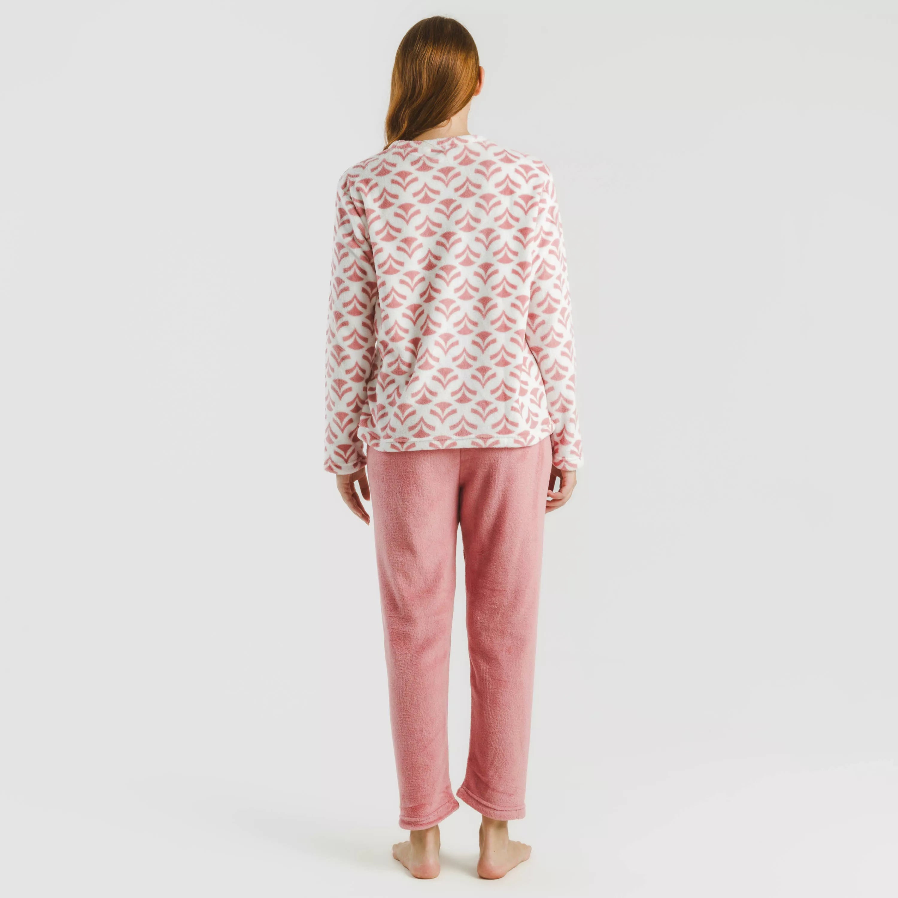 pijama coral malva Etea