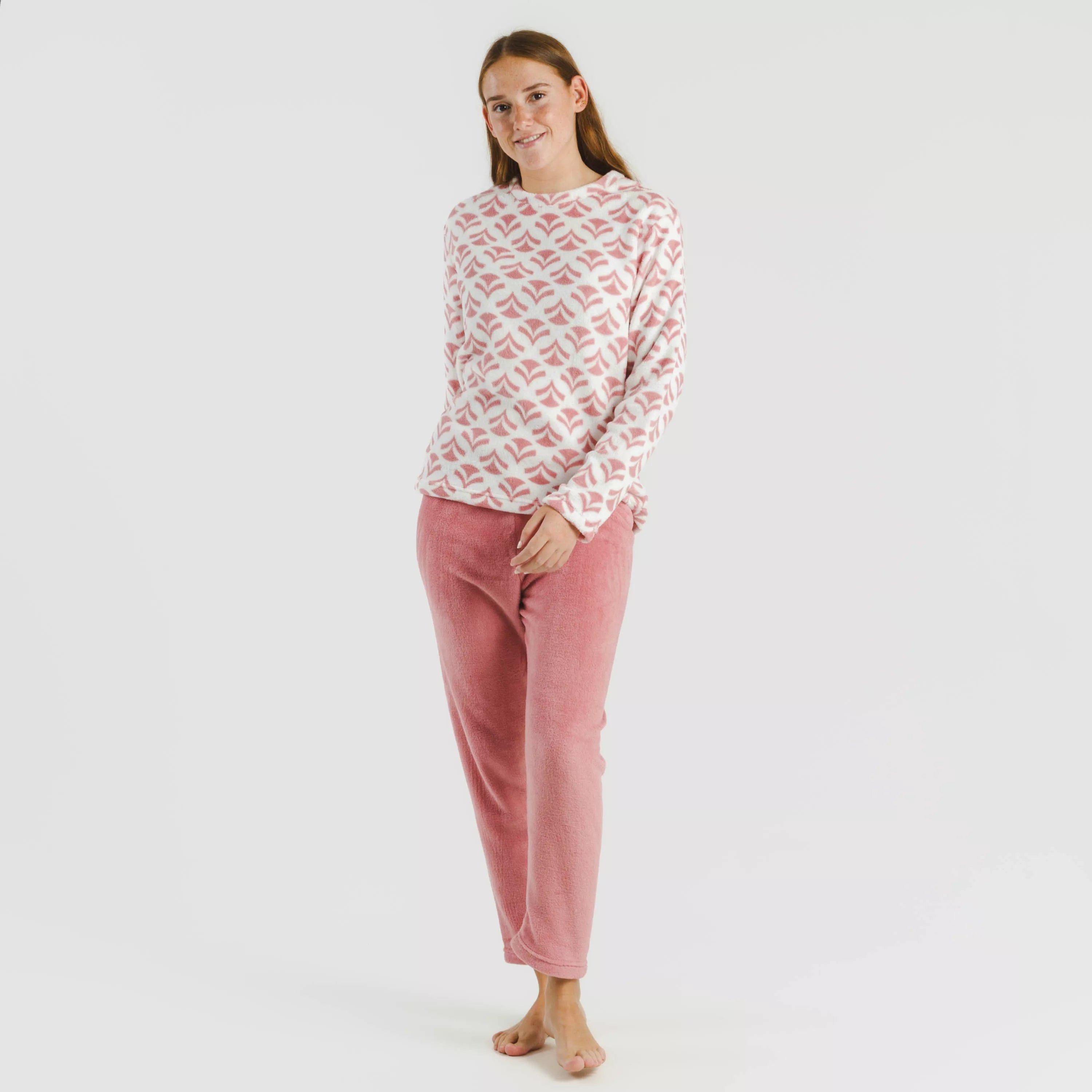 pijama coral malva Etea