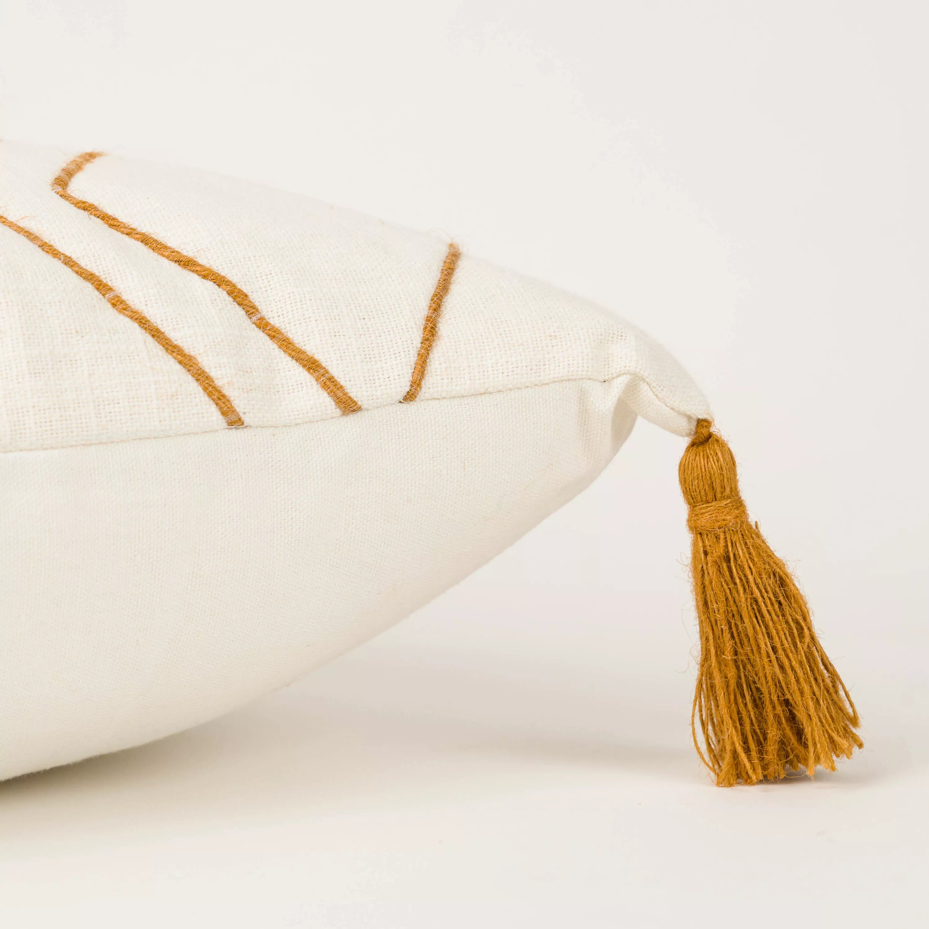 Cojín cuadrante algodón Zig liso 45x45 - funda + relleno